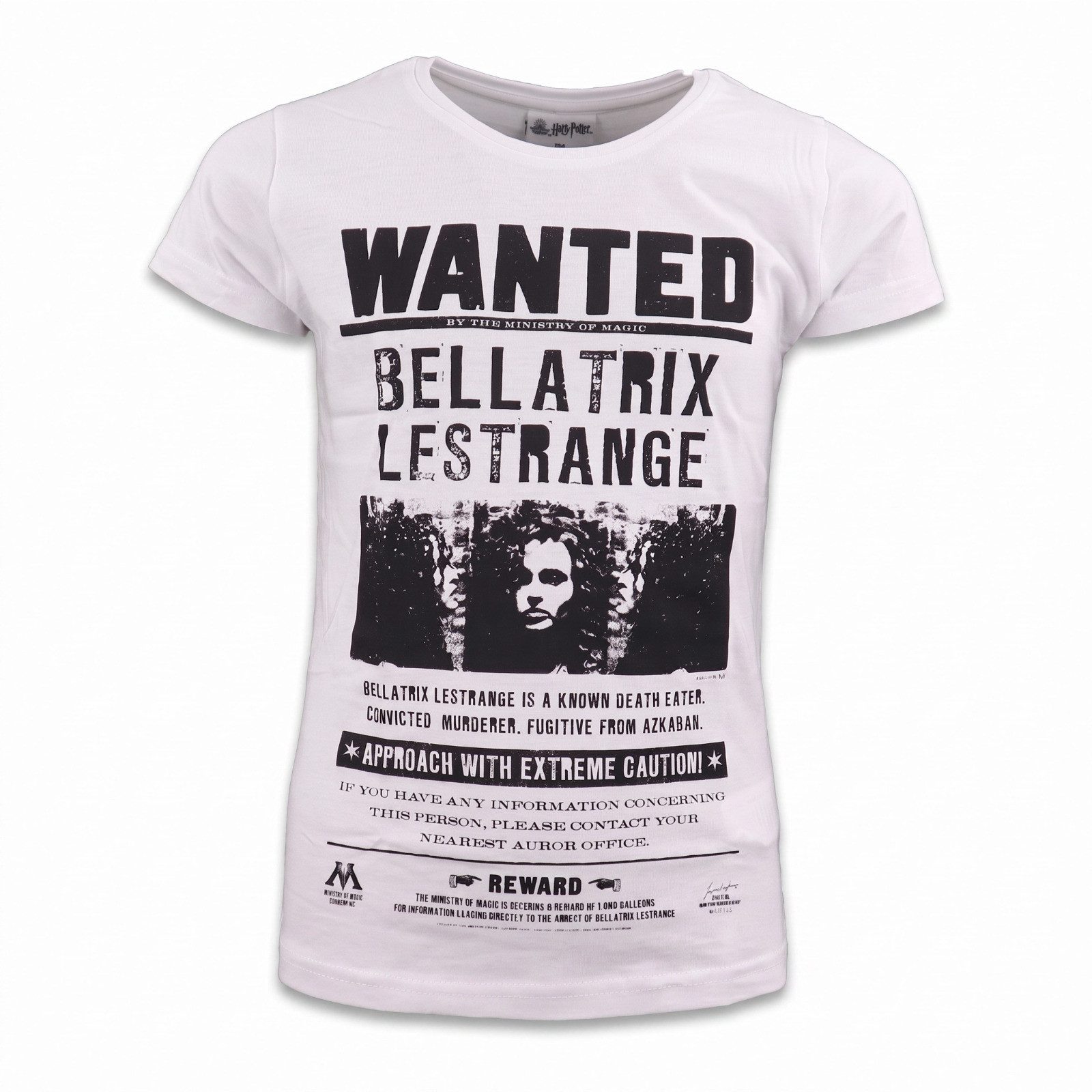 Harry Potter Print-Shirt Harry Potter Bellatrix Lestrange Mädchen Shirt Gr. 134–164 Baumwoll