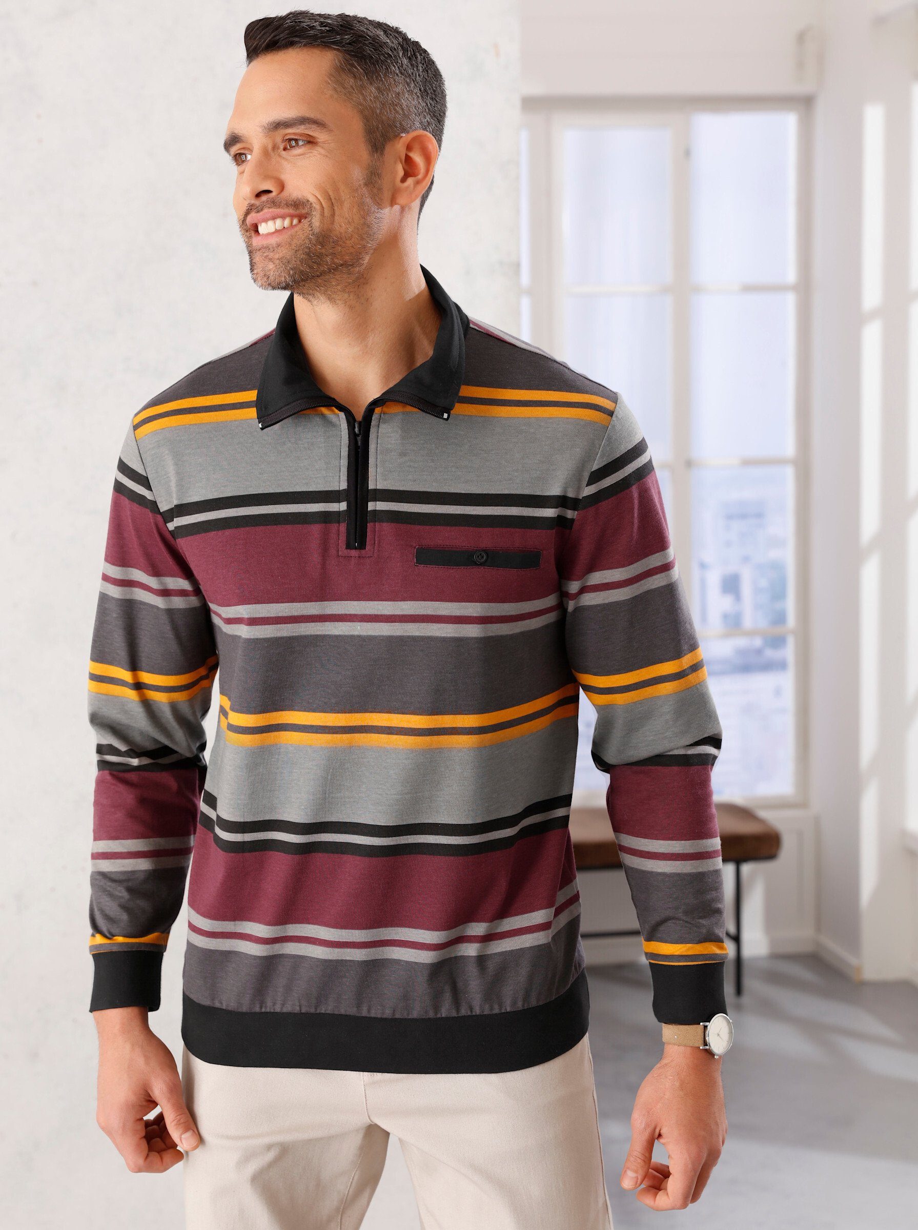 Sieh an! T-Shirt Poloshirt Langarm