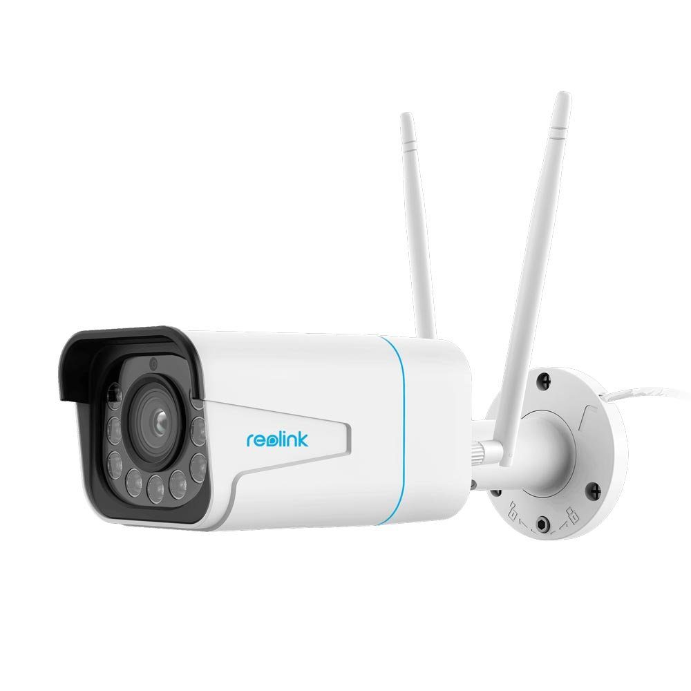 Reolink B5M11WA 5 MP IP Dualband - WLAN Überwachungskamera (Außenbereich,  Innenbereich, 5 Megapixel Super HD-Auflösung, 5-fach optisches Zoom,  Personen- und Fahrzeugerkennung, 2-Wege-Audio, LED-Scheinwerfern,  Alarmsirene, 64 GB Micro SD-Karte inklusive)