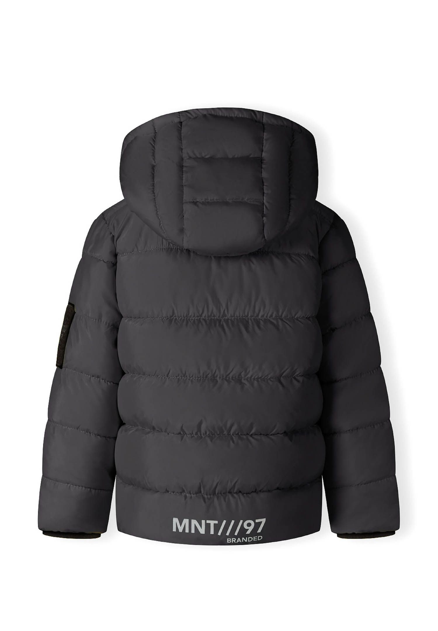 MINOTI Winterjacke Steppjacke mit Kapuze und reflektierendem Print  (2y-14y)
