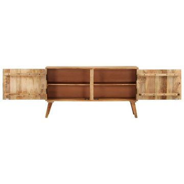 vidaXL Sideboard Sideboard Mango Massivholz 110x30x60 cm (1 St)