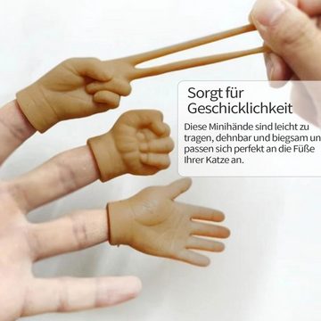 MAGICSHE Fingerpuppe Kleine Hände Mini Fingerpuppen (Set, 6-tlg), Interaktives Spielzeug für Haustiere