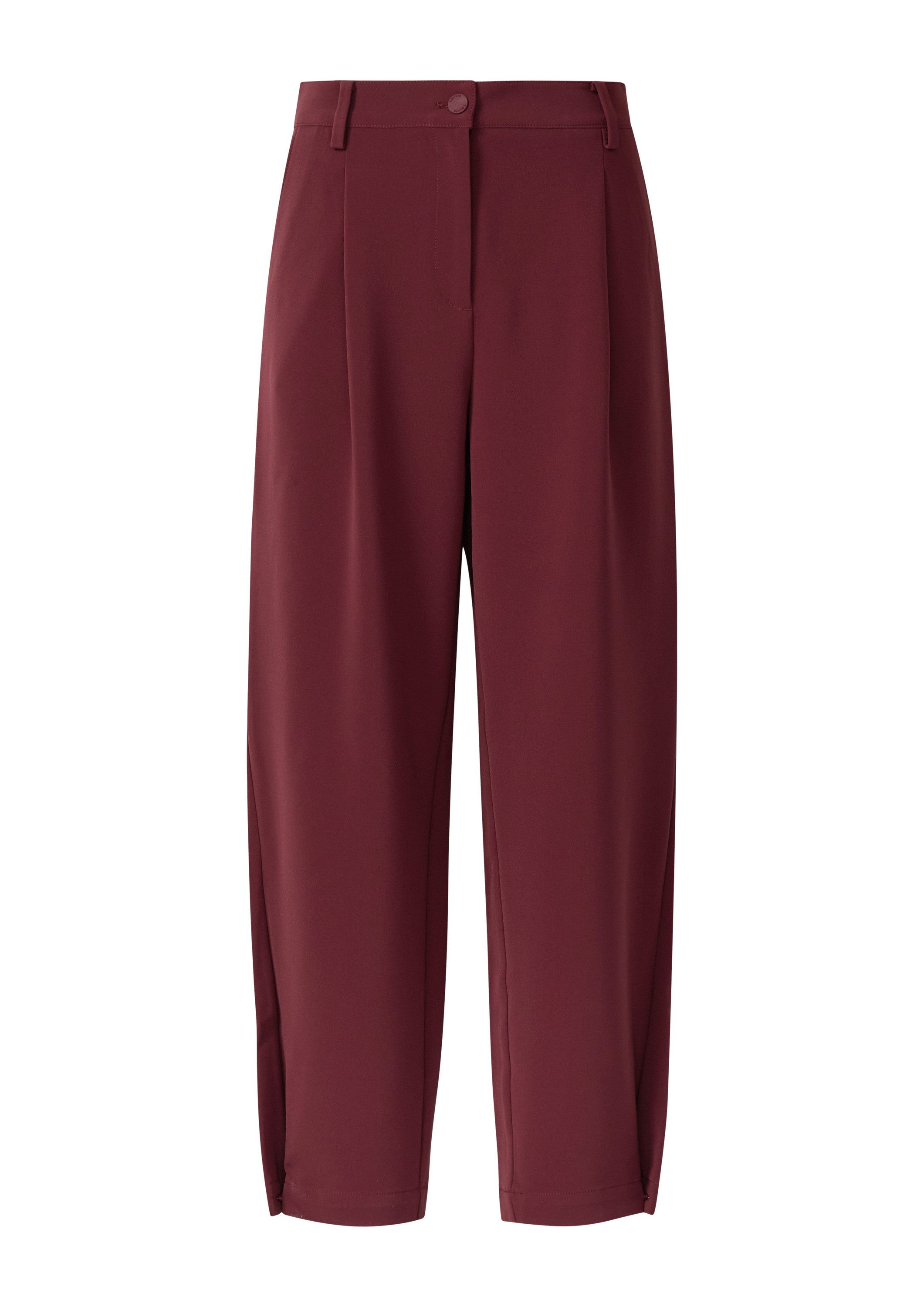 s.Oliver 7/8-Hose Hose Cropped Hose mit Barrel Leg und Saum-Detail günstig online kaufen