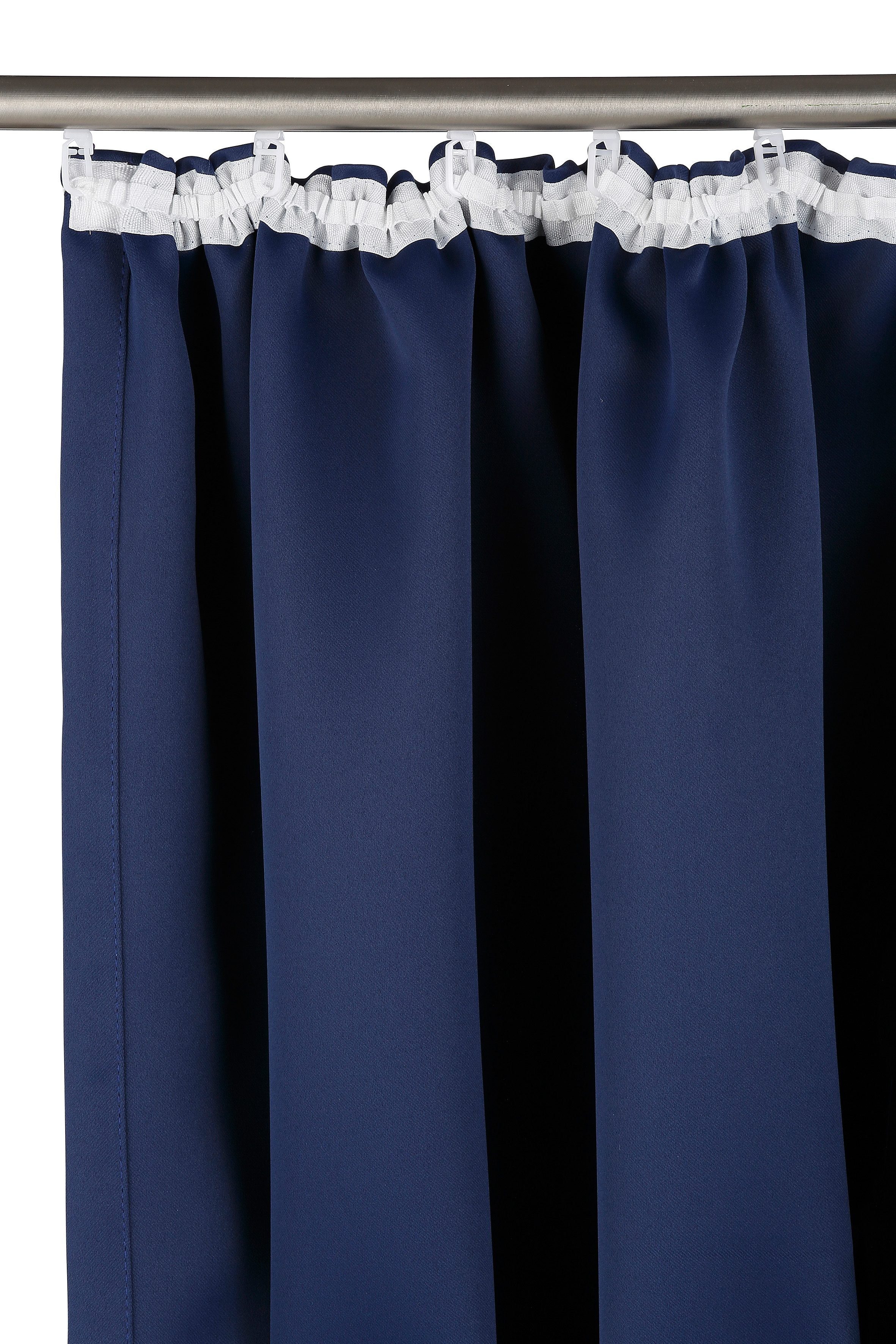 OTTO home Verdunkelungsvorhang Solana, Gardinen mit Kräuselband, Vorhänge, Wohnzimmer, modern, (2 St), Kräuselband, verdunkelnd, 2er-Set Verdunklungsvorhang mit Thermofunktion, Bestseller, einfarbig