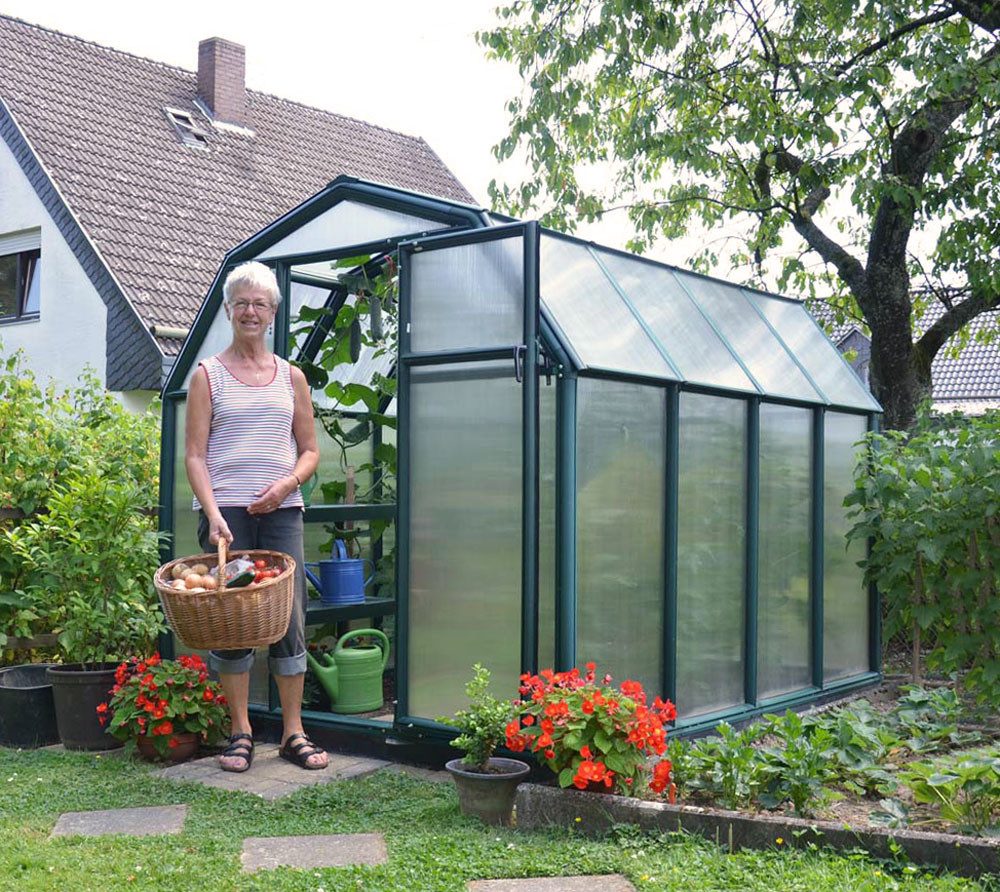 Rion Gewächshaus SMART 33, Montagefreundliches Stecksystem, LxHxB 201x204x198cm