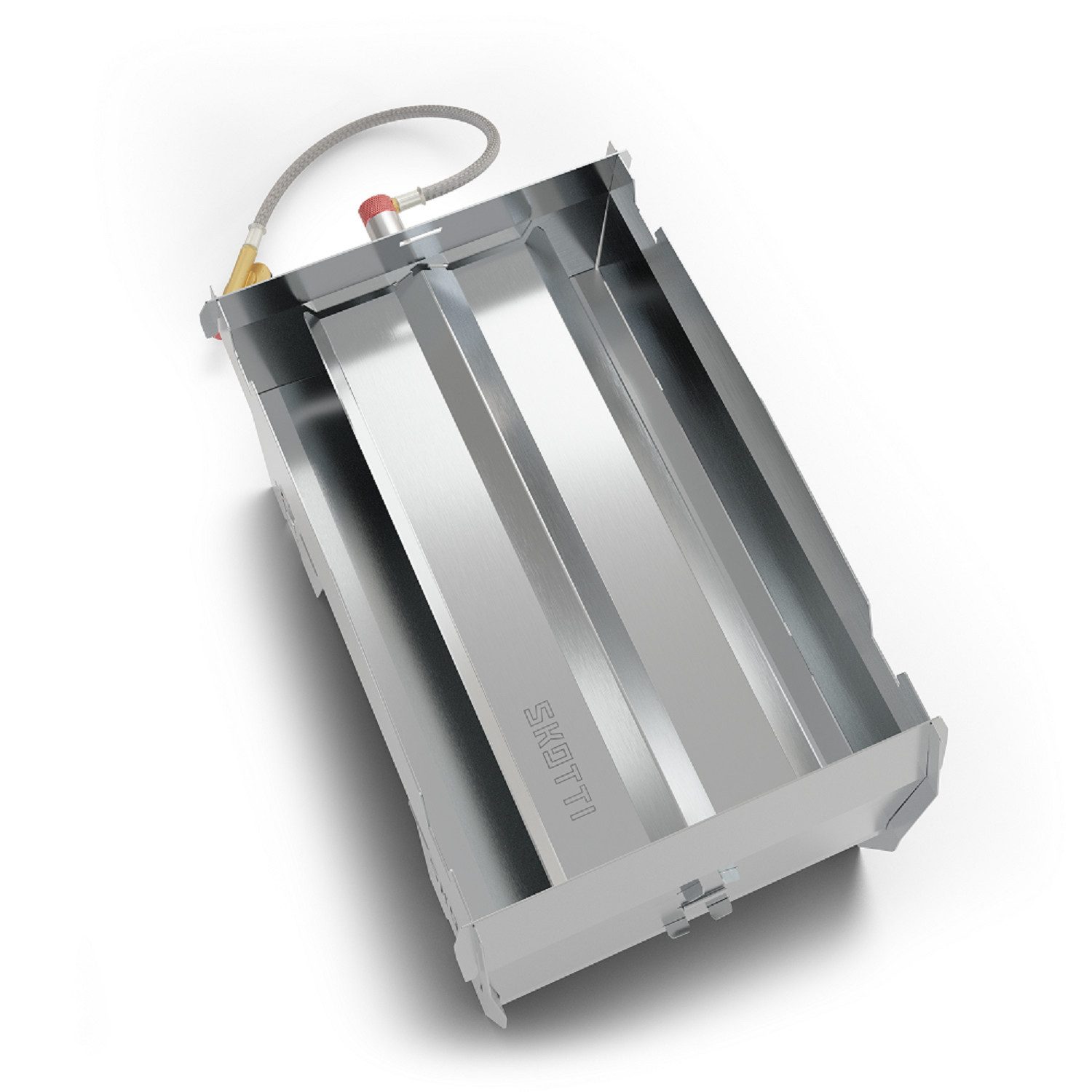 SKOTTI Räucherbox Skotti SMAK Räucherschale aus Edelstahl 33 cm