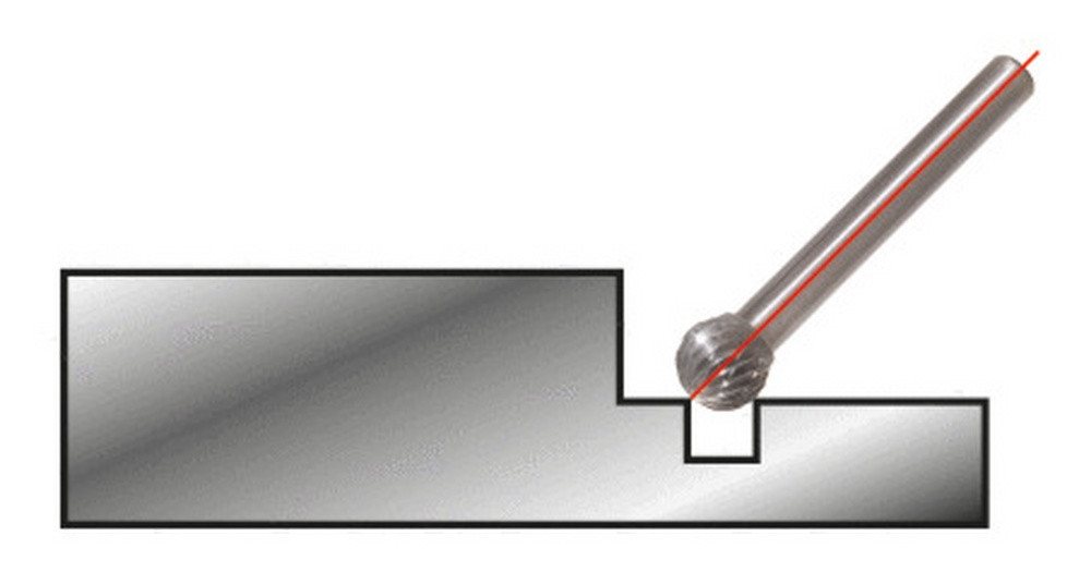 Thumbnail - KS Tools Frässtift, HM Kugel Form D, 3 mm
