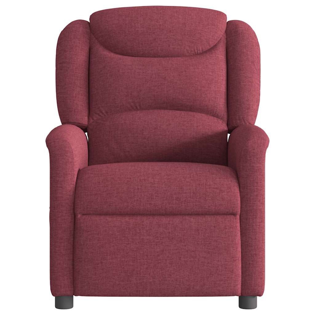 vidaXL Sessel Massagesessel Weinrot Stoff (1-St) günstig online kaufen