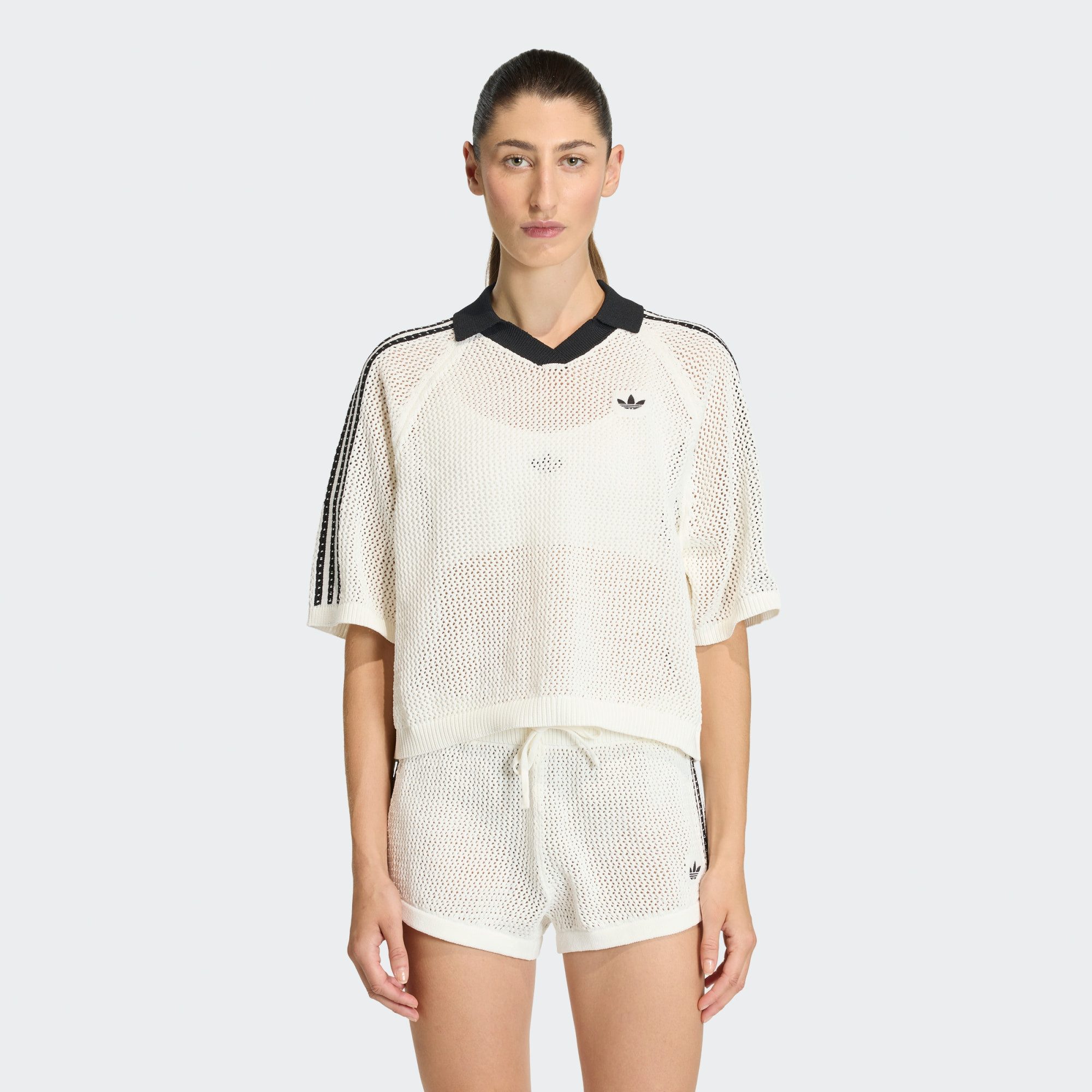 adidas Originals Poloshirt POLOSHIRT, KNITTED CROCHET (1-tlg) günstig online kaufen