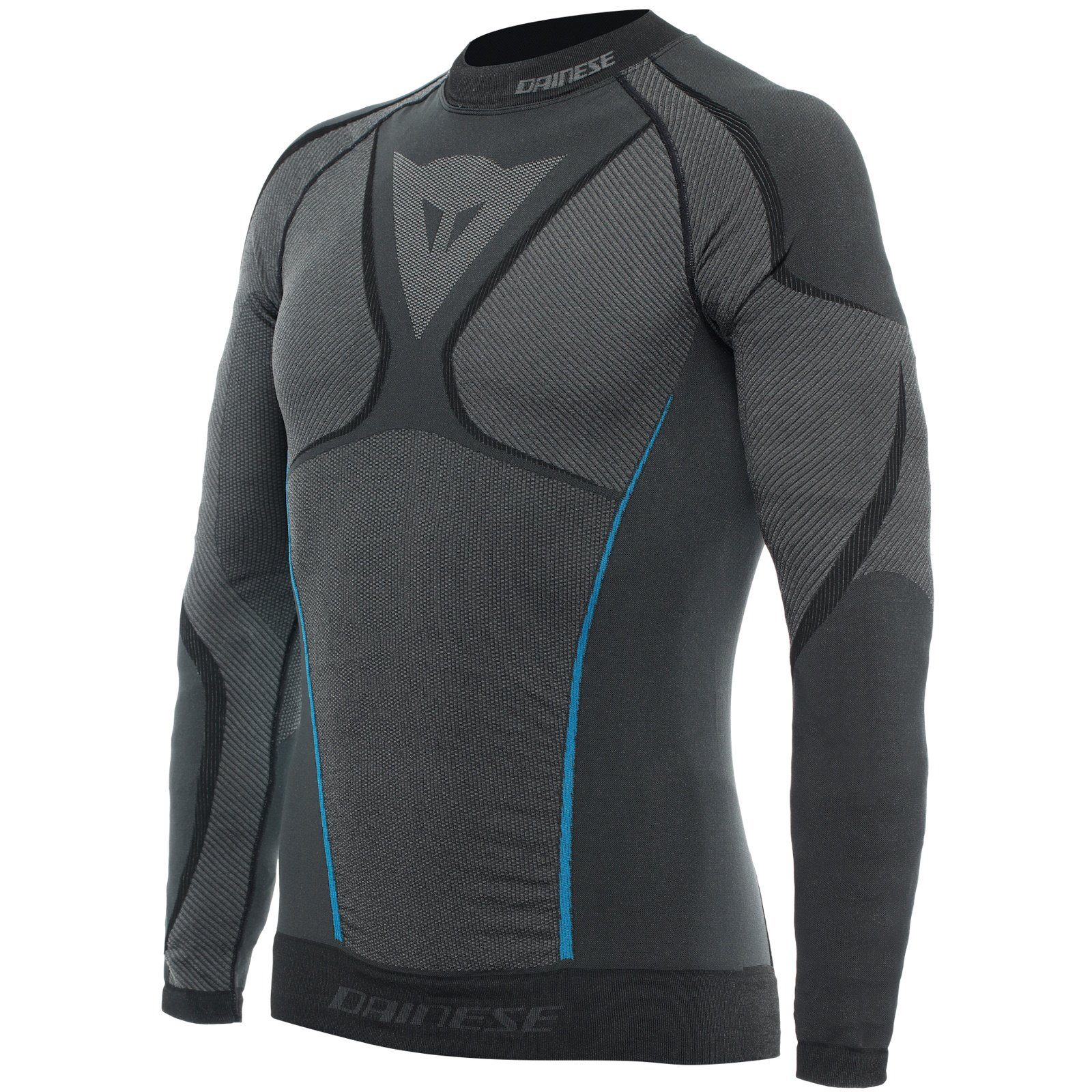 Dainese Funktionsunterhemd Dainese Dry LS Funktionsshirt Schwarz / Blau (Pa günstig online kaufen