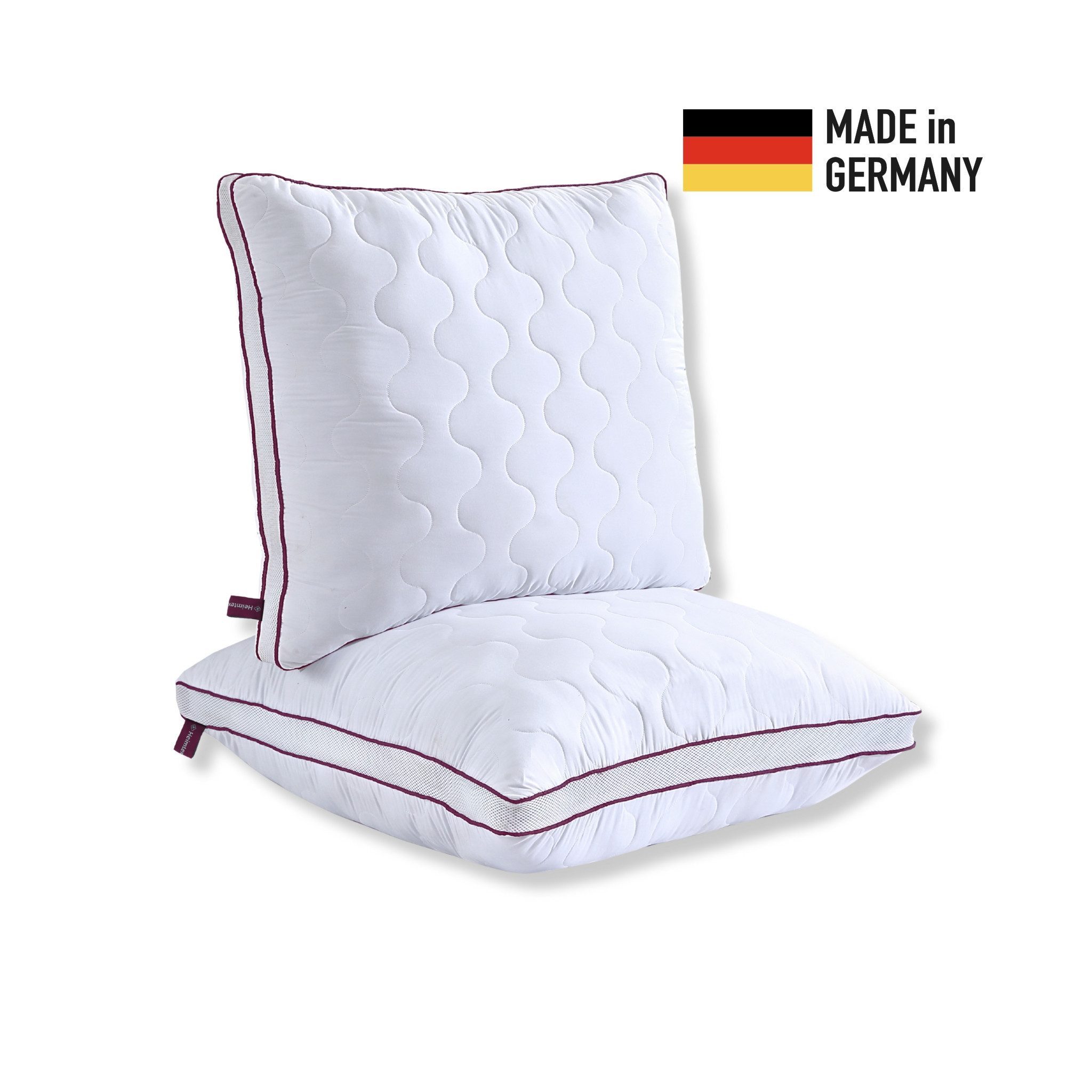 Heimtex Kopfkissen Atmungsaktives 80x80cm Kissen mit Airflow-Netz, aus DE