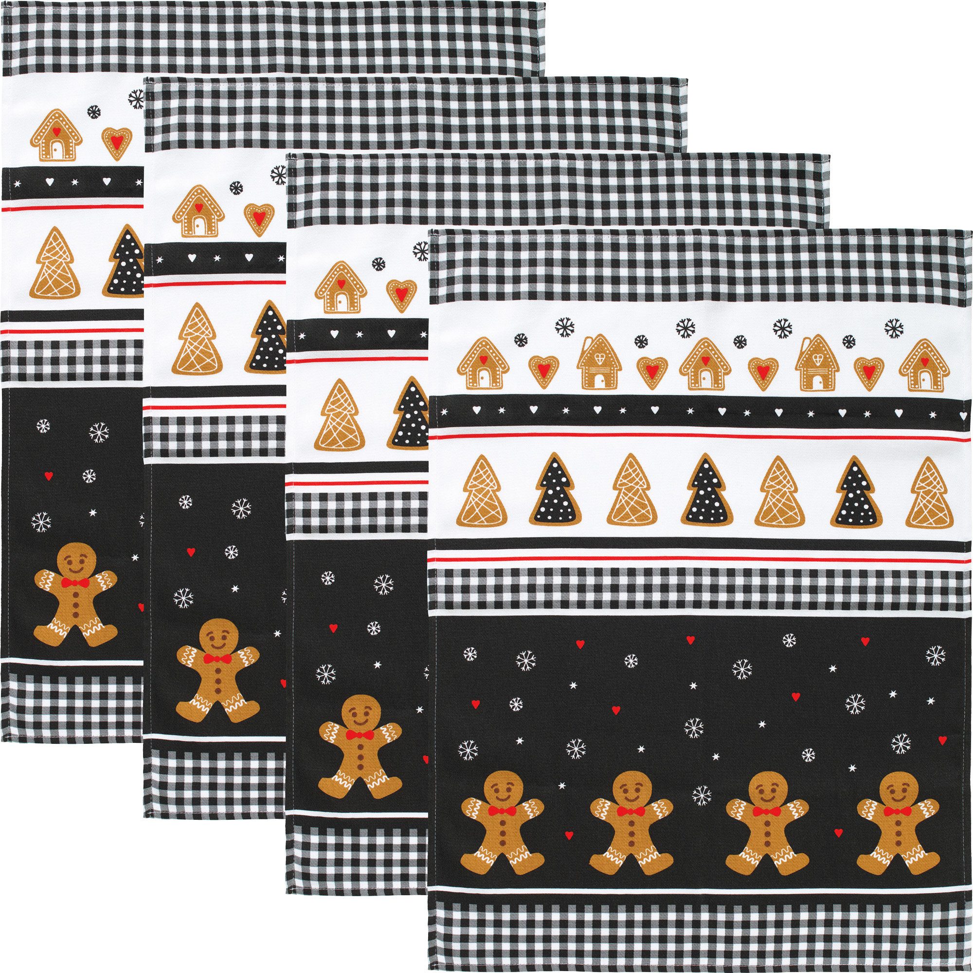 Erwin Müller Geschirrtuch Geschirrtuch 4er-Pack, Baumwolle Motiv günstig online kaufen