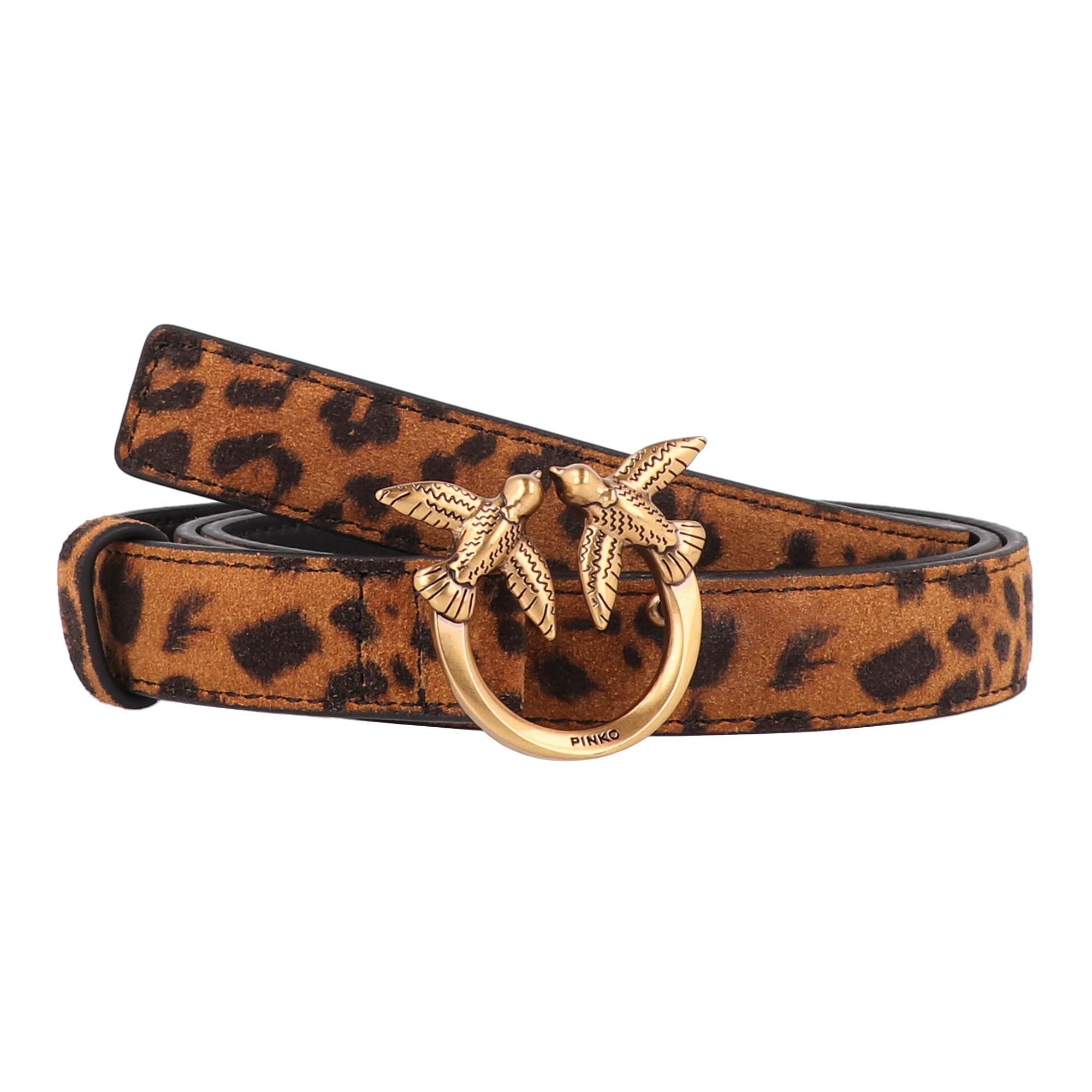 PINKO Ledergürtel Love Berry Koppelverschluss