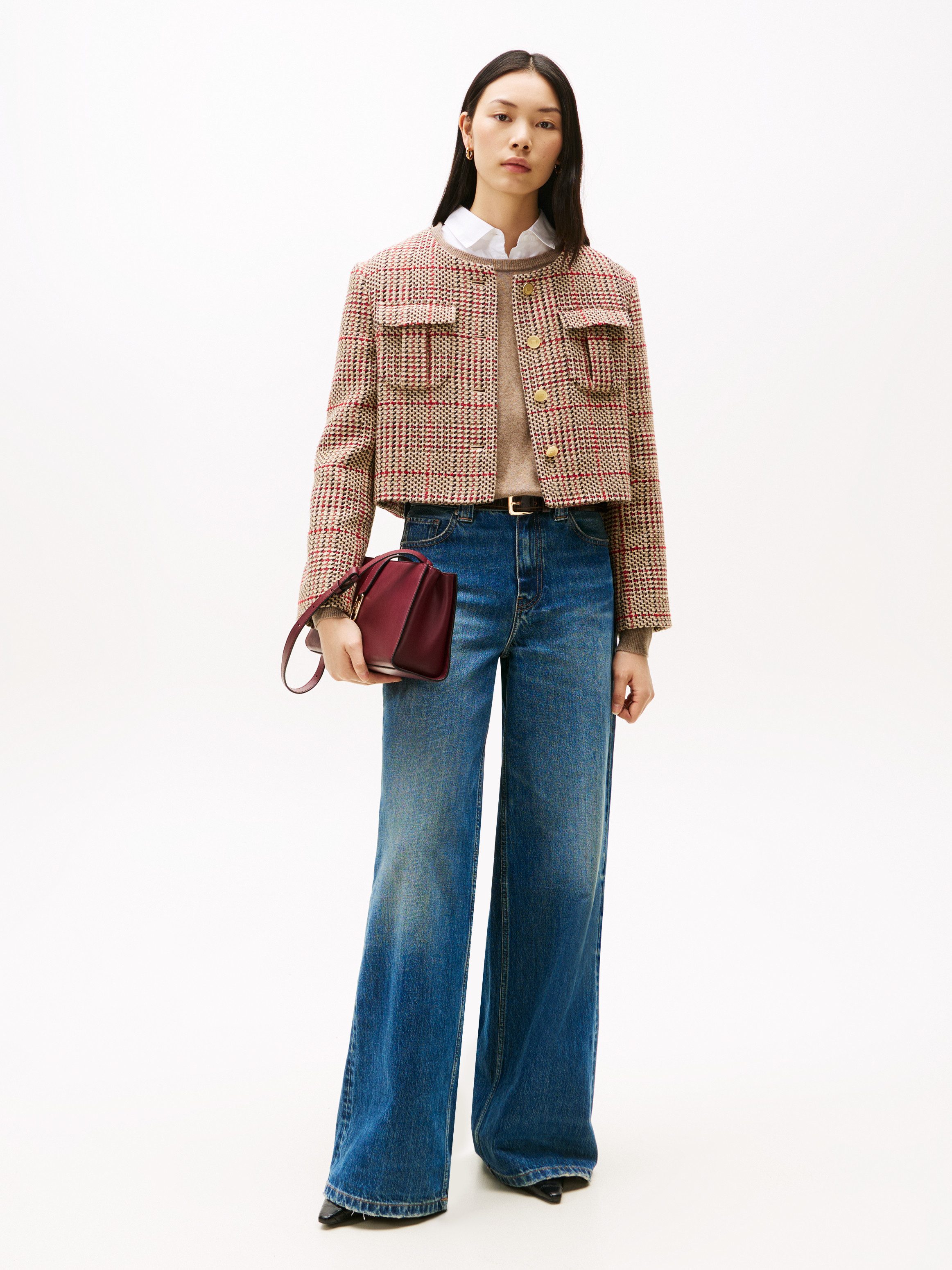Tommy Hilfiger Kurzblazer TWEED LADY JACKET mit Wolle – Bild 3 von 5