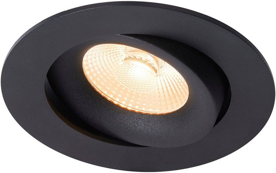 Nordlux LED Einbauleuchte Aliki, LED fest integriert, Warmweiß, IP44 auch  für Nassbereiche geeignet