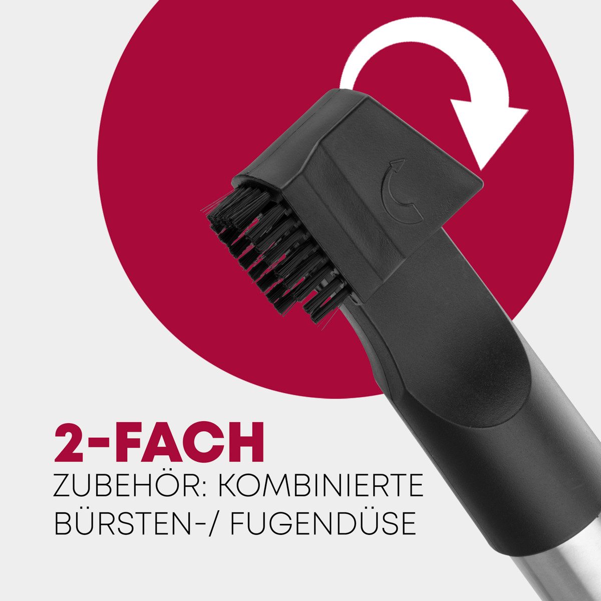 BOMANN Bodenstaubsauger BS 9019 CB N, mit 5-fach Mikrofiltersystem, 700 Watt