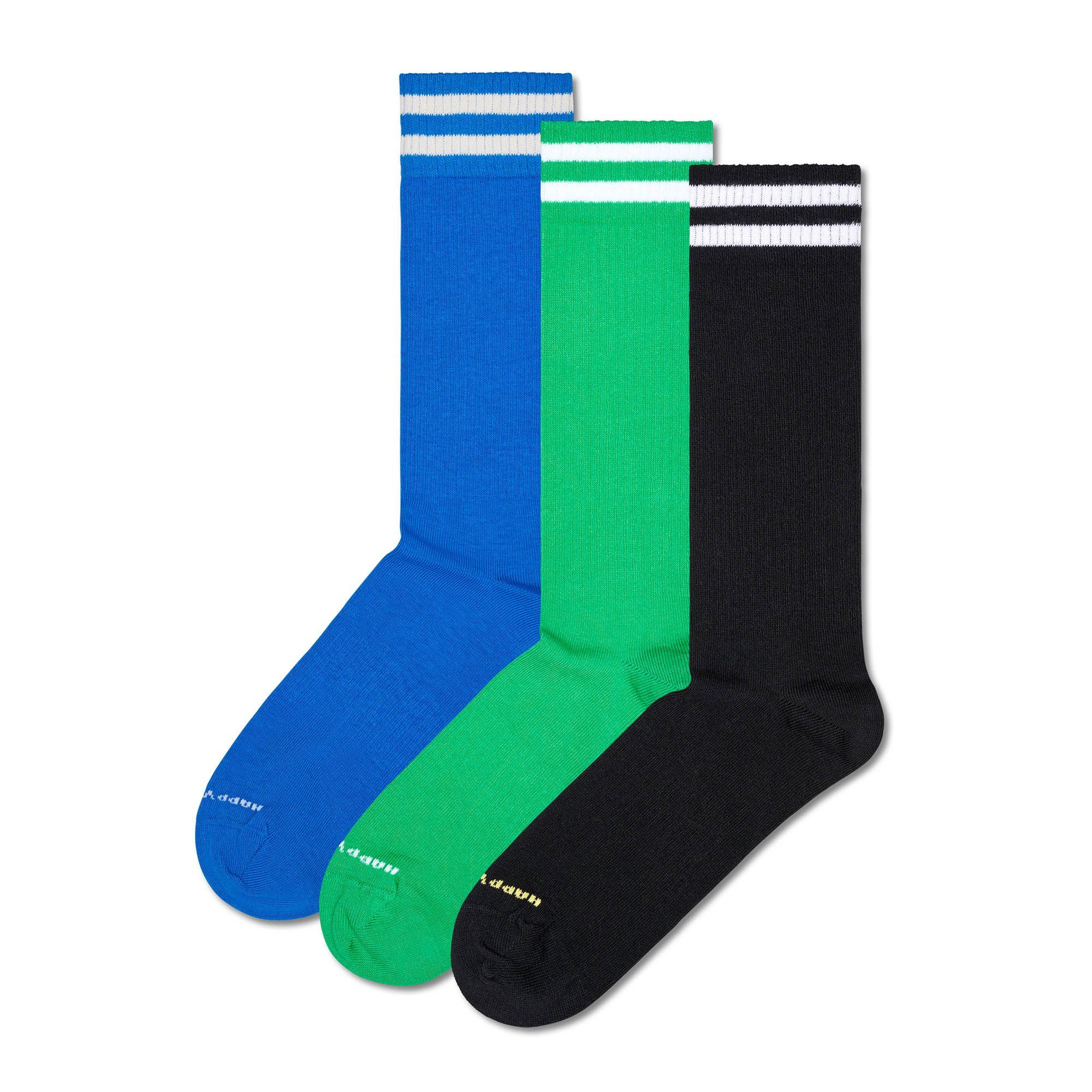 Happy Socks Kurzsocken Unisex Socken 3er Pack Baumwolle (Packung, 3er Pack)