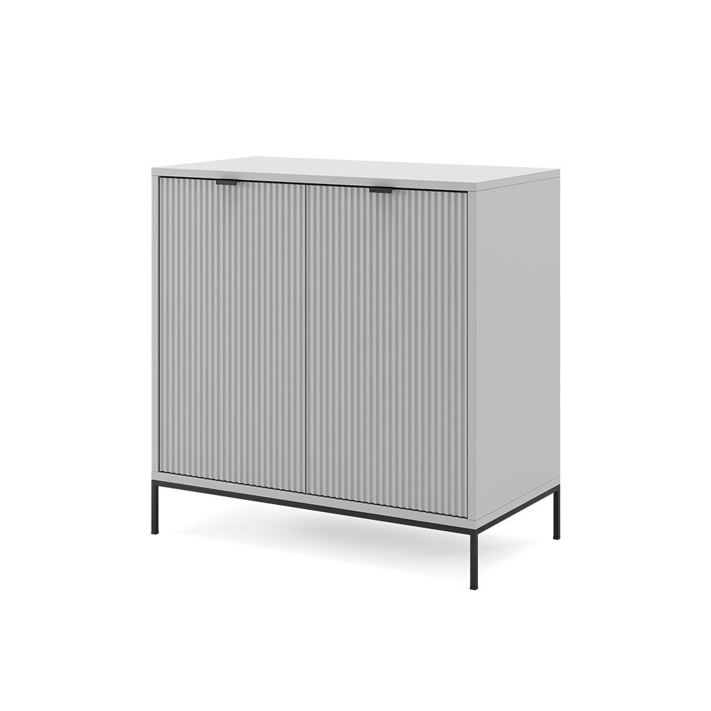 Vicco Kommode Eliza, Grau, 42 x 81.2 cm mit 2 Türen (1 St)
