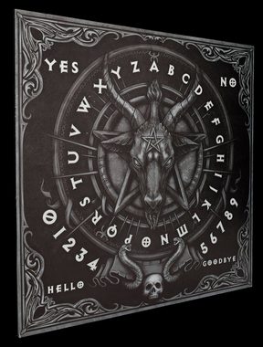 Figuren Shop GmbH Dekoobjekt Geisterbrett - Baphomet Quija - Nemesis Now - Spirit Board Gothic