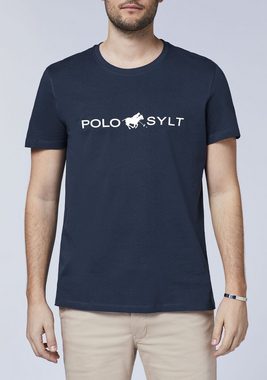 Polo Sylt Print-Shirt mit auffälligem Logo-Print