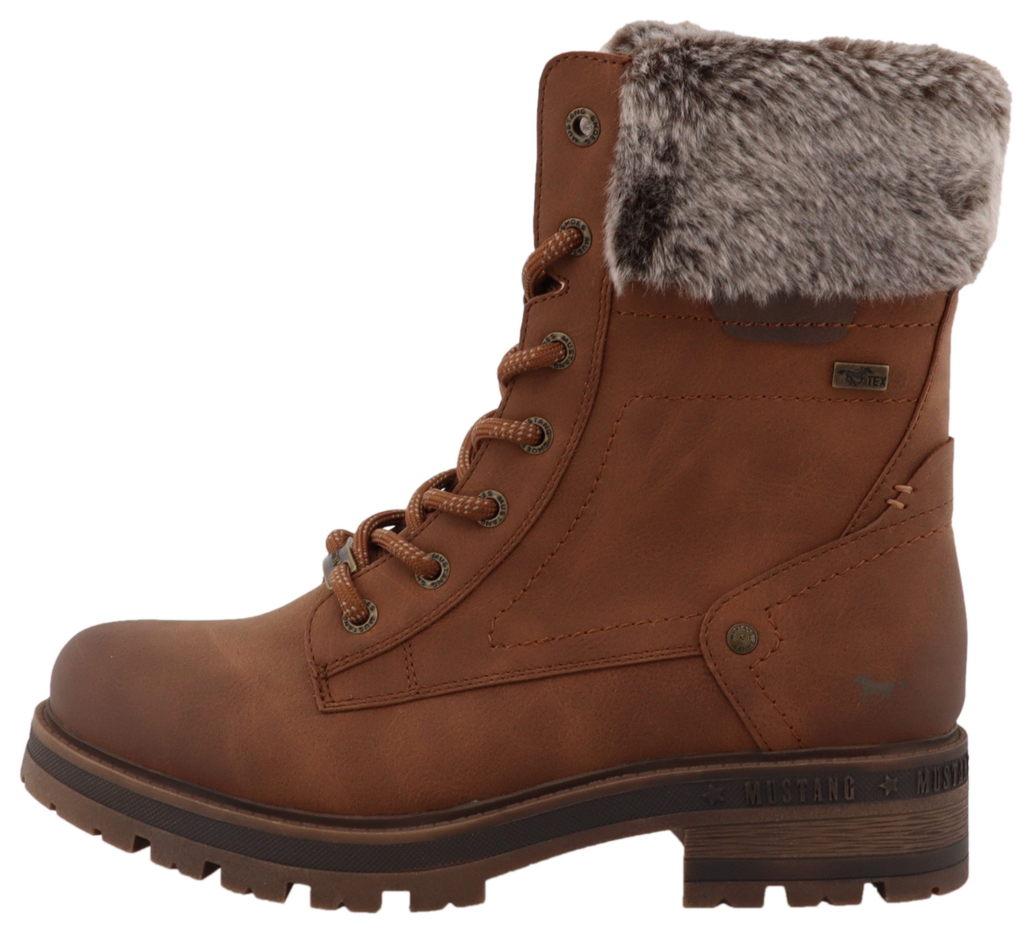 Mustang Shoes Darleen Winterstiefelette Winterboots mit Fellimitatkragen
