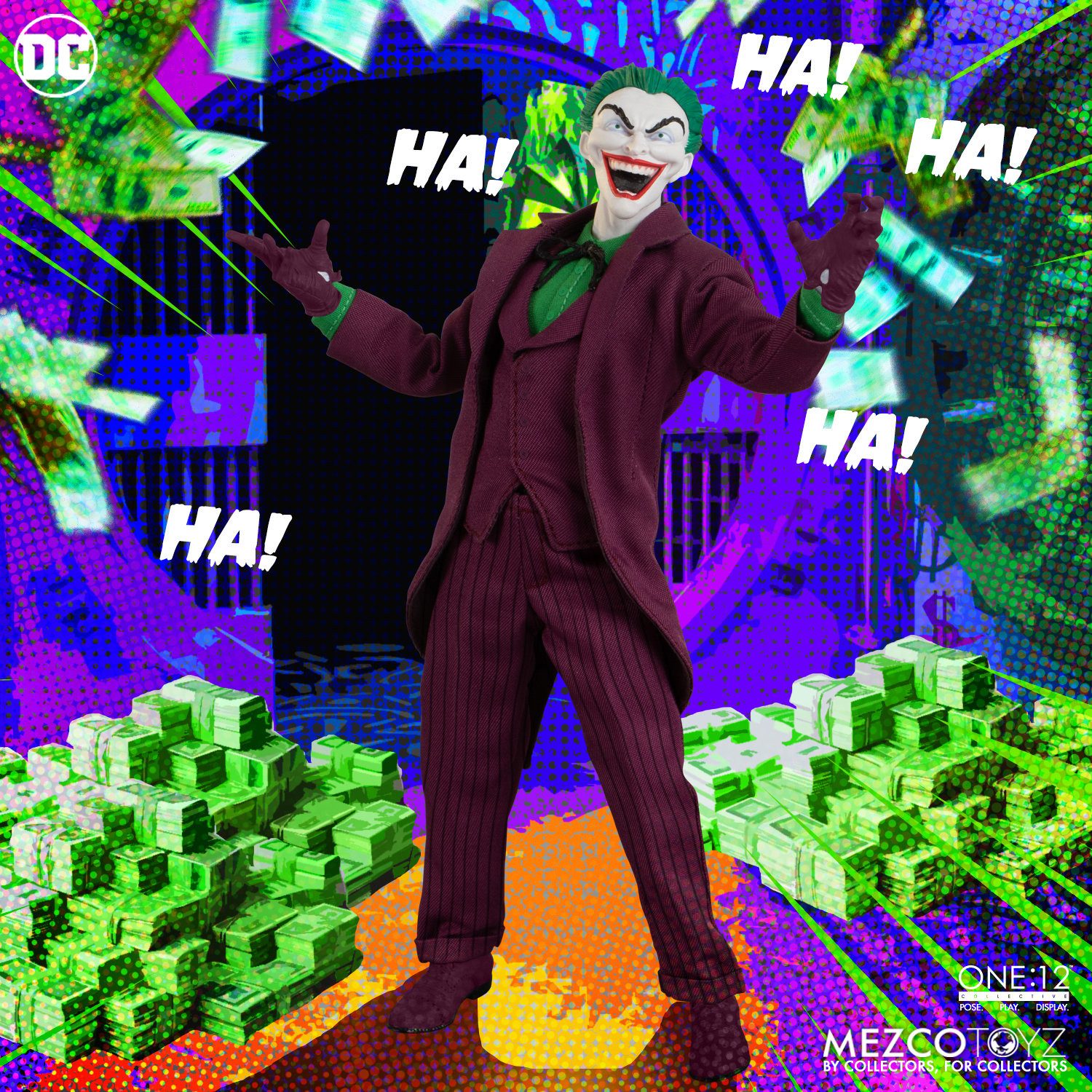 Mezco Toys Actionfigur One:12 Collective The Joker Actionfigur Golden Age Edition