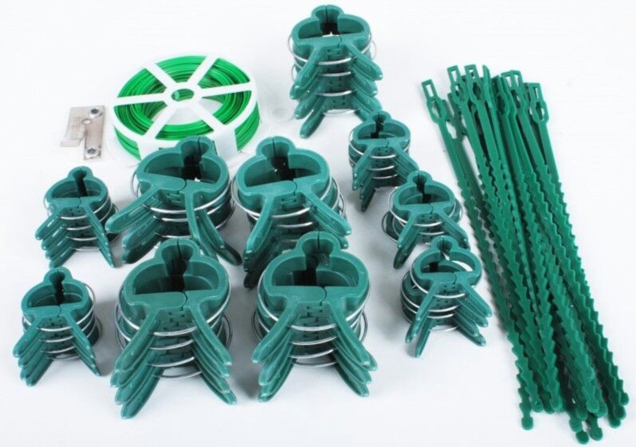 Harms Import Pflanzschnur 61-teiliges Set Pflanzenclips + Zubehör