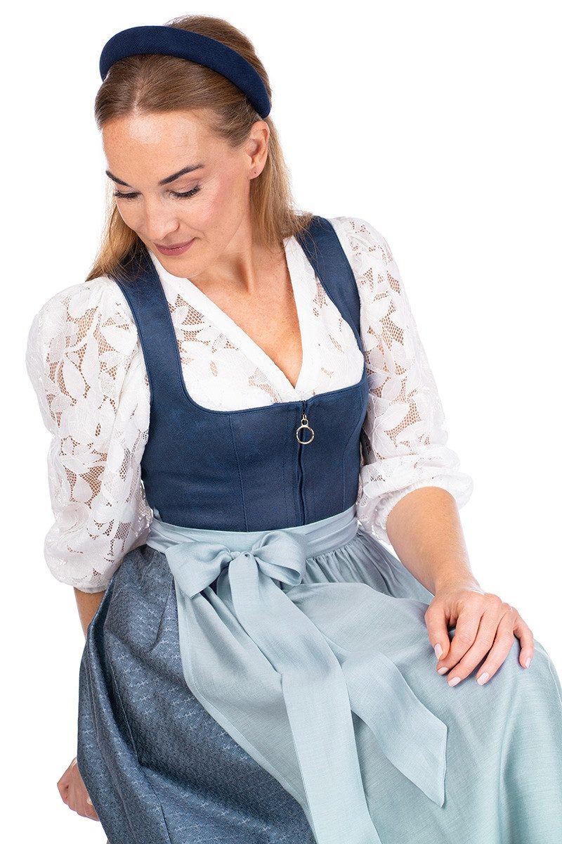 MarJo Dirndl Midi Dirndl 2tlg. - PETERSHAUSEN - vintage blue/himmelblau