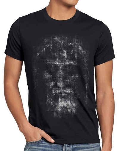 style3 Print-Shirt Herren T-Shirt Grabtuch jesus sohn gott bibel kirche kirchentag turin gottes dom