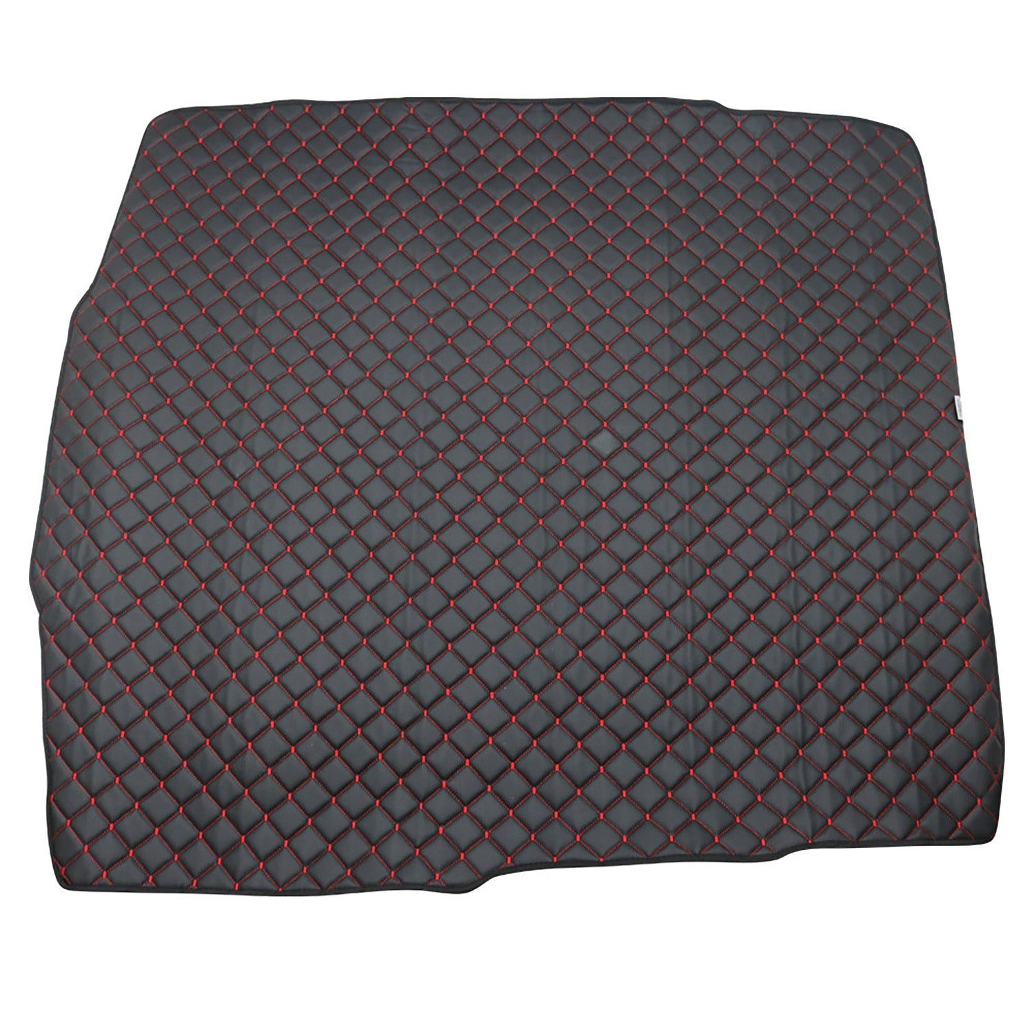 OMAC Kofferraummatte Kunstleder für VW Passat B8 2015-2025 Limo Schwarz Rot (1 St), für VW Passat B8 2015-2025 Stufenheck VW Passat B8 2015-2025 Stufenheck, Einfache Installation,Antirutsch,Leicht zu reinigen