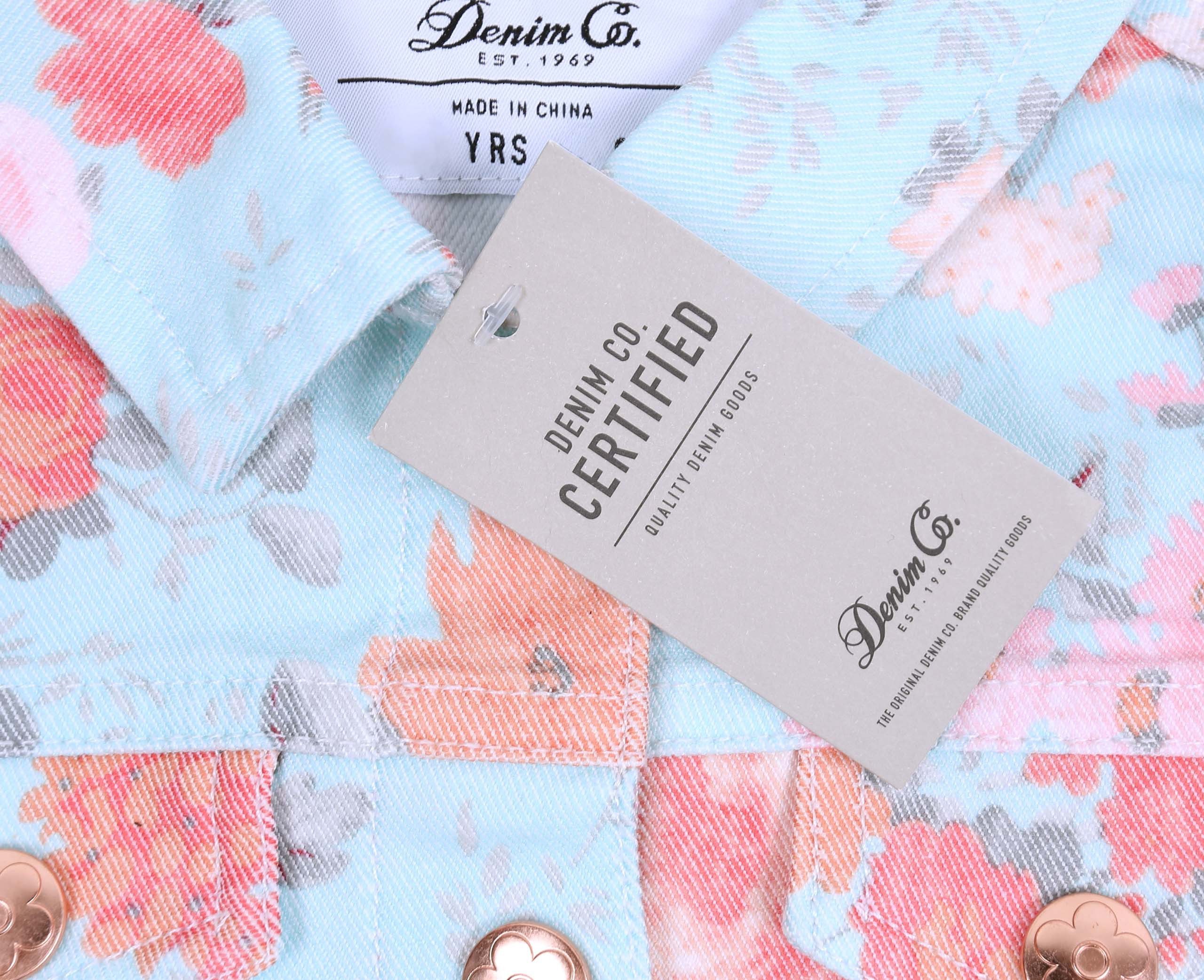 Denim Jeansjacke Jeansjacke mit Blumen gemustert Denim Co 2-3 Jahre