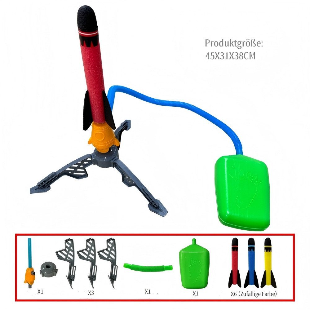 POPOLIC Spielzeug-Flugrakete Rakete Luftdruck, Outdoor Spielzeug für Kinder günstig online kaufen