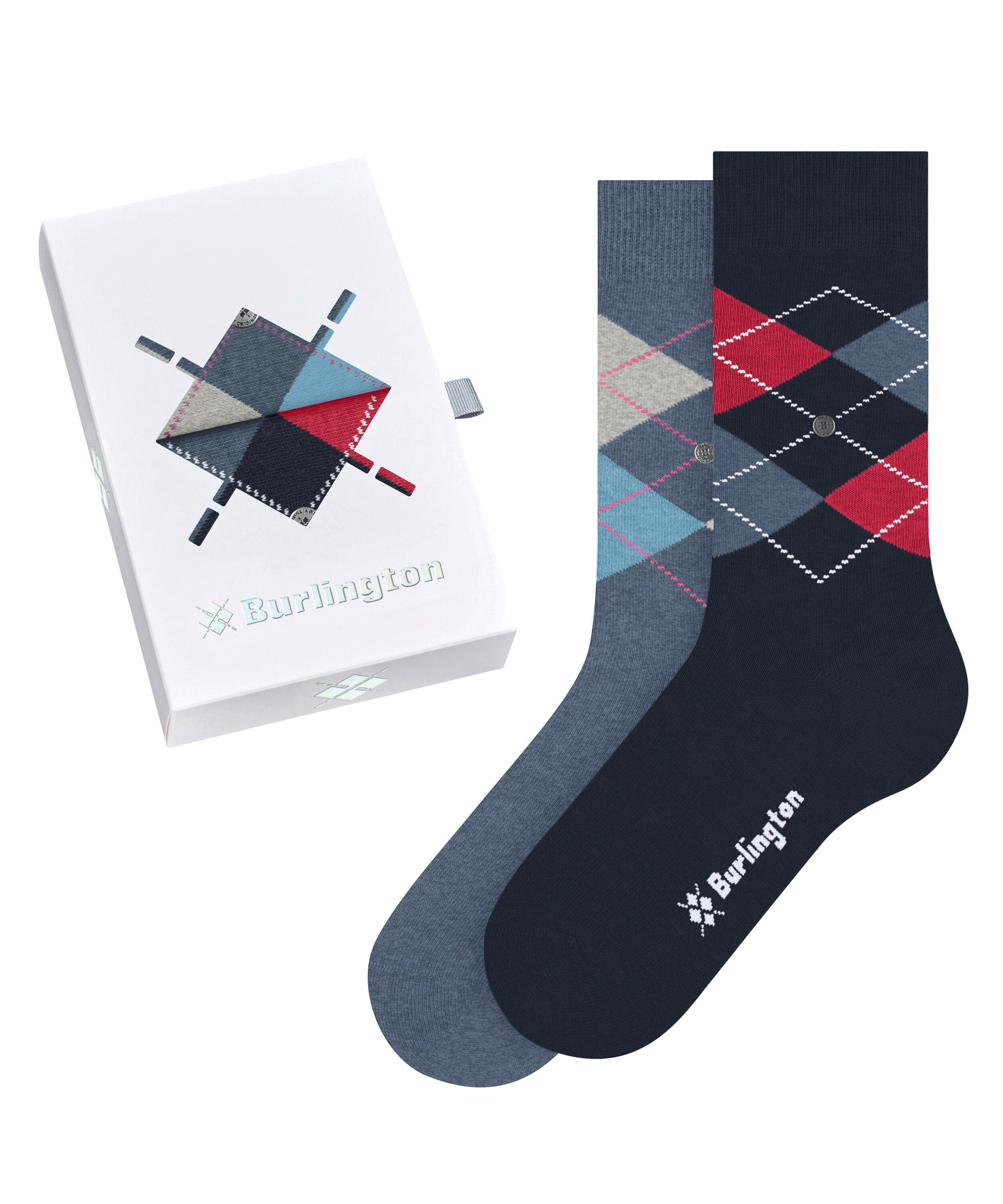 (0070) Box sortiment Basic (2-Paar) Socken Gift Burlington