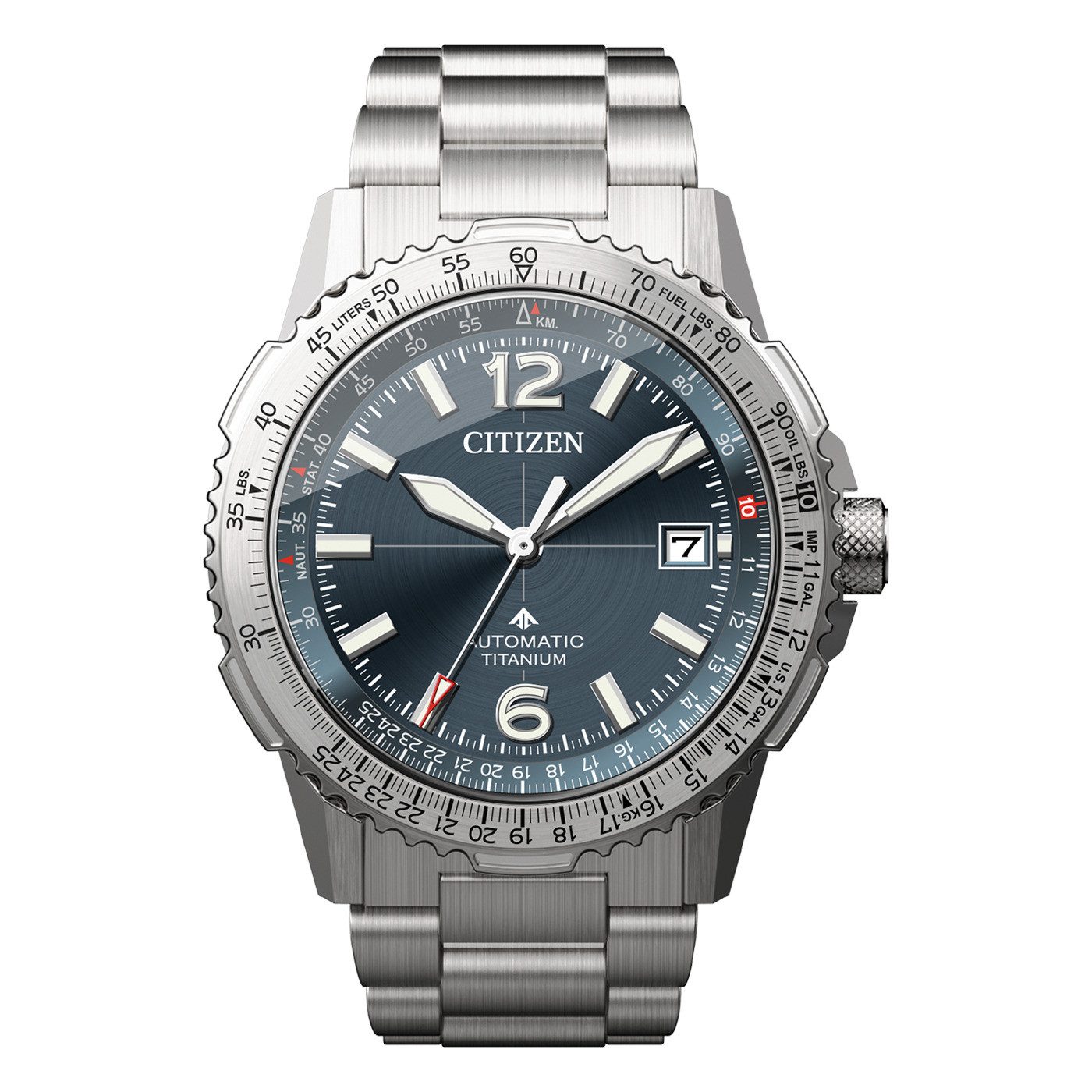 Citizen Automatikuhr Promaster Sky Navihawk NK0040-58L, Armbanduhr, Herrenuhr, Mechanische Uhr, analog, Tag