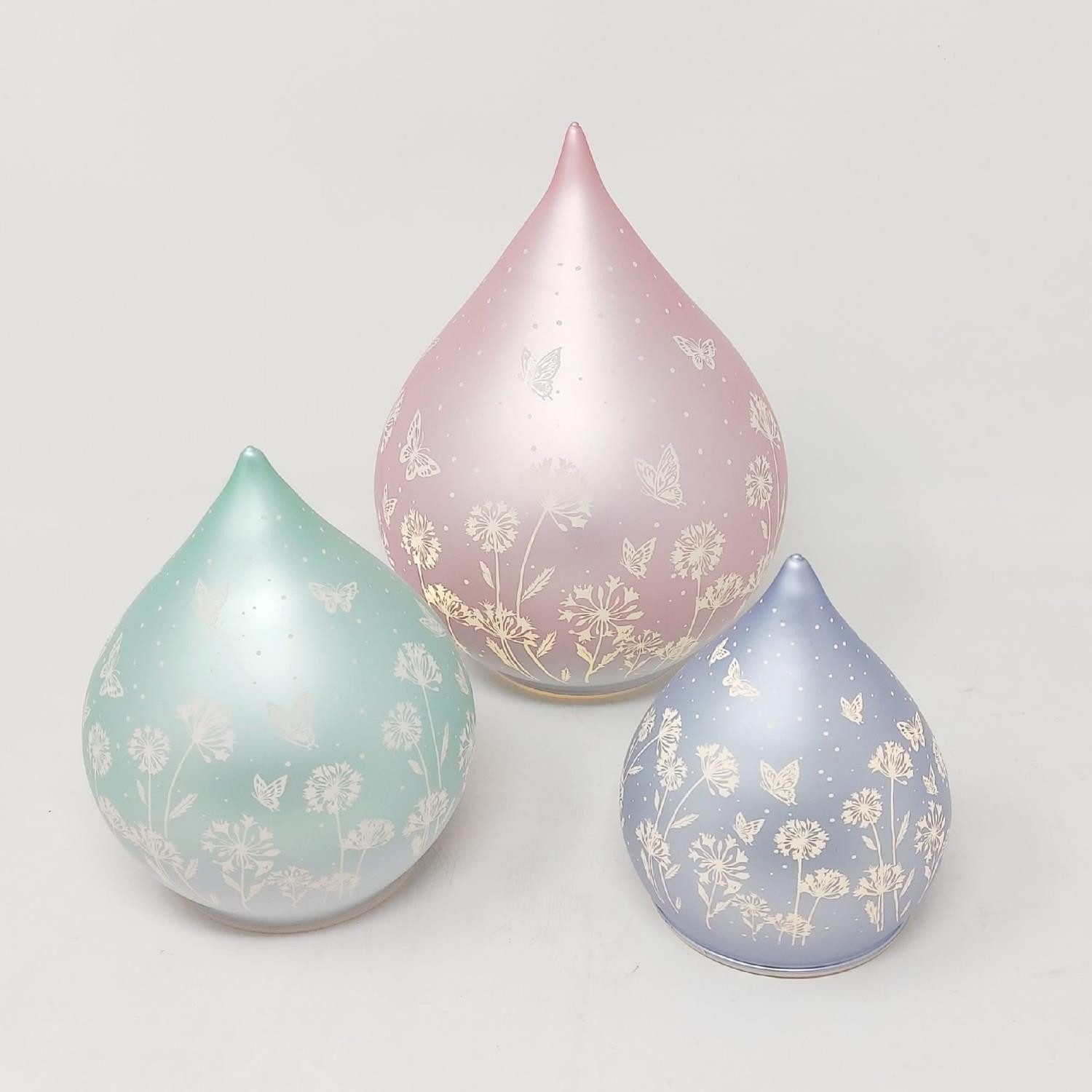 formano Nachttischlampe Blumenwiese, Mit Timerfunktion, Lila, Motiv: Blumenwiese