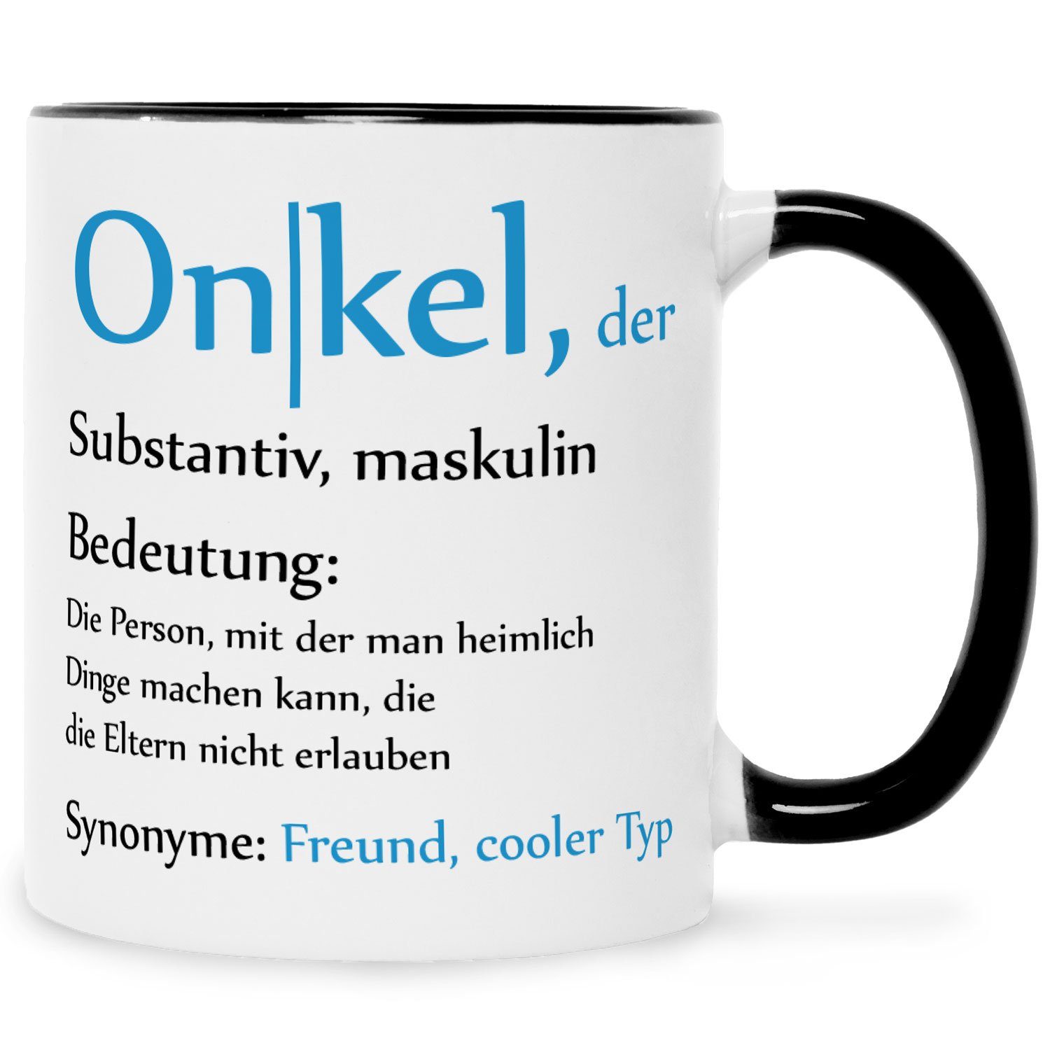 GRAVURZEILE Tasse mit Spruch Onkel Definition Witzige Geschenke