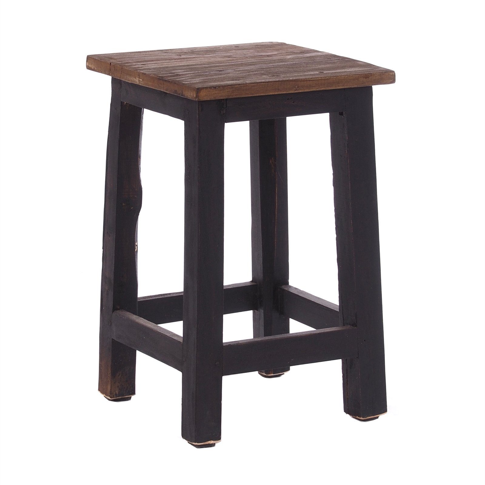 DESIGN DELIGHTS Hocker Sitzhocker MADERO, 48x30cm(HxB) Altholz Holzhocker, günstig online kaufen