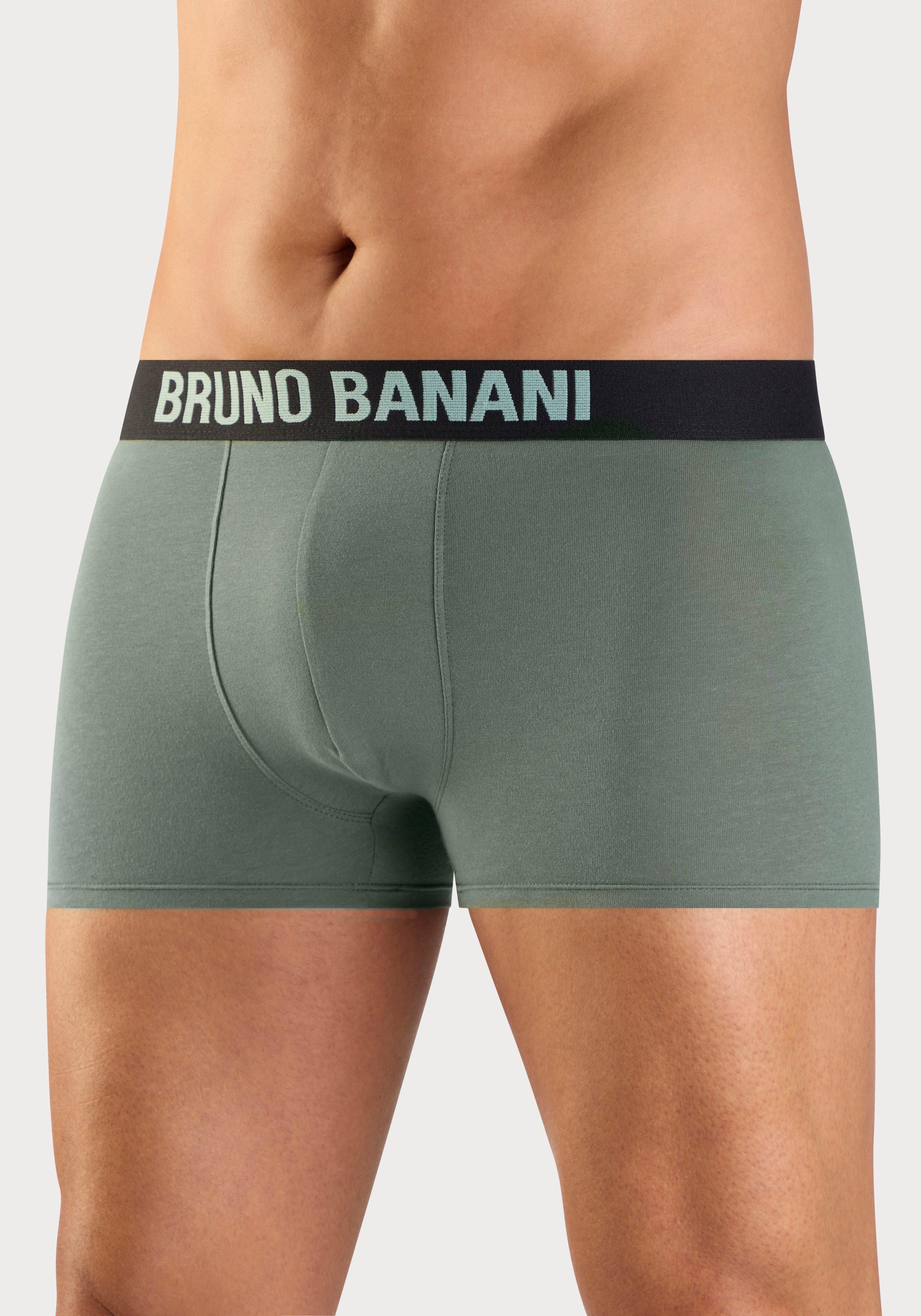 Bruno Banani Boxer Boxershorts für Herren (Packung, 4-St) Unterhosen mit Logobund