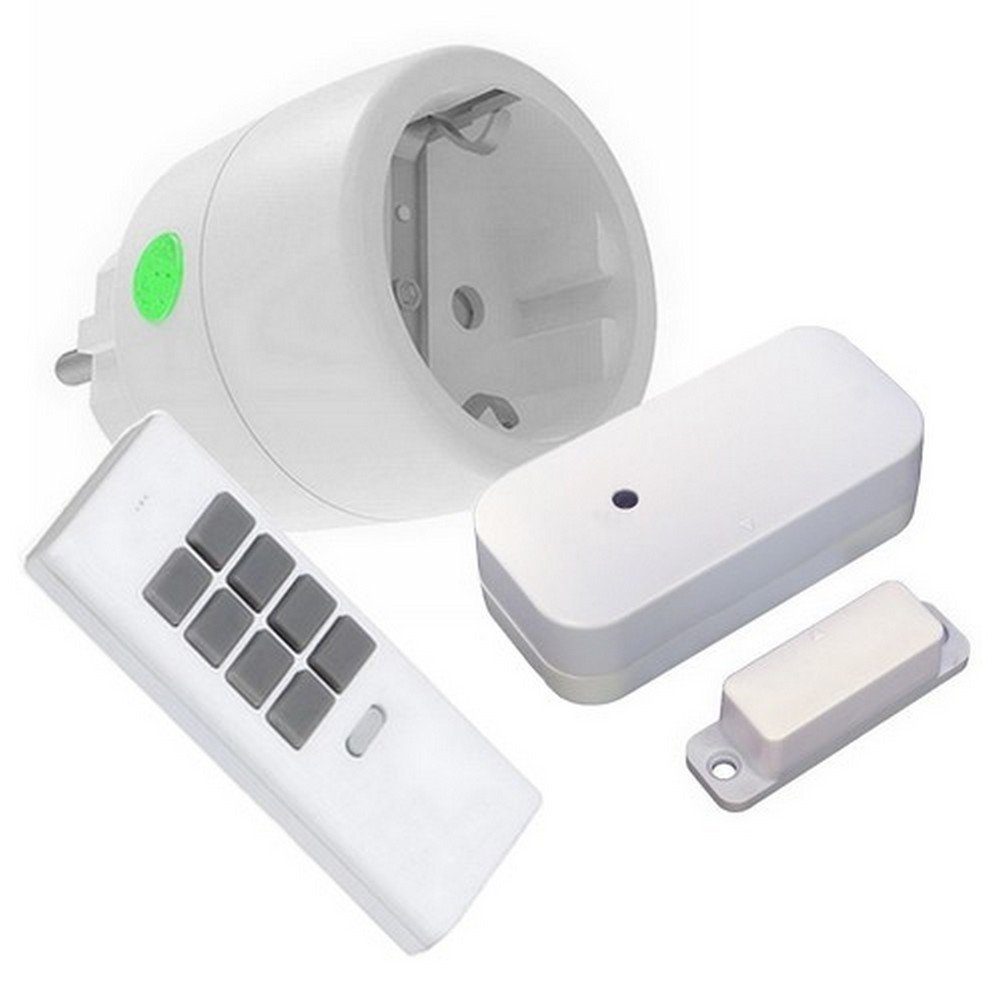 DIW-Funk Funk-Empfangsmodul PA-513 Funk-Abluftsteuerung mit Handsender DHS-12, für Innenbereich, Dunstabzugshaube, Küche, Komplett-Set, alle Sets sind sofort einsatzbereit - nur anlernen