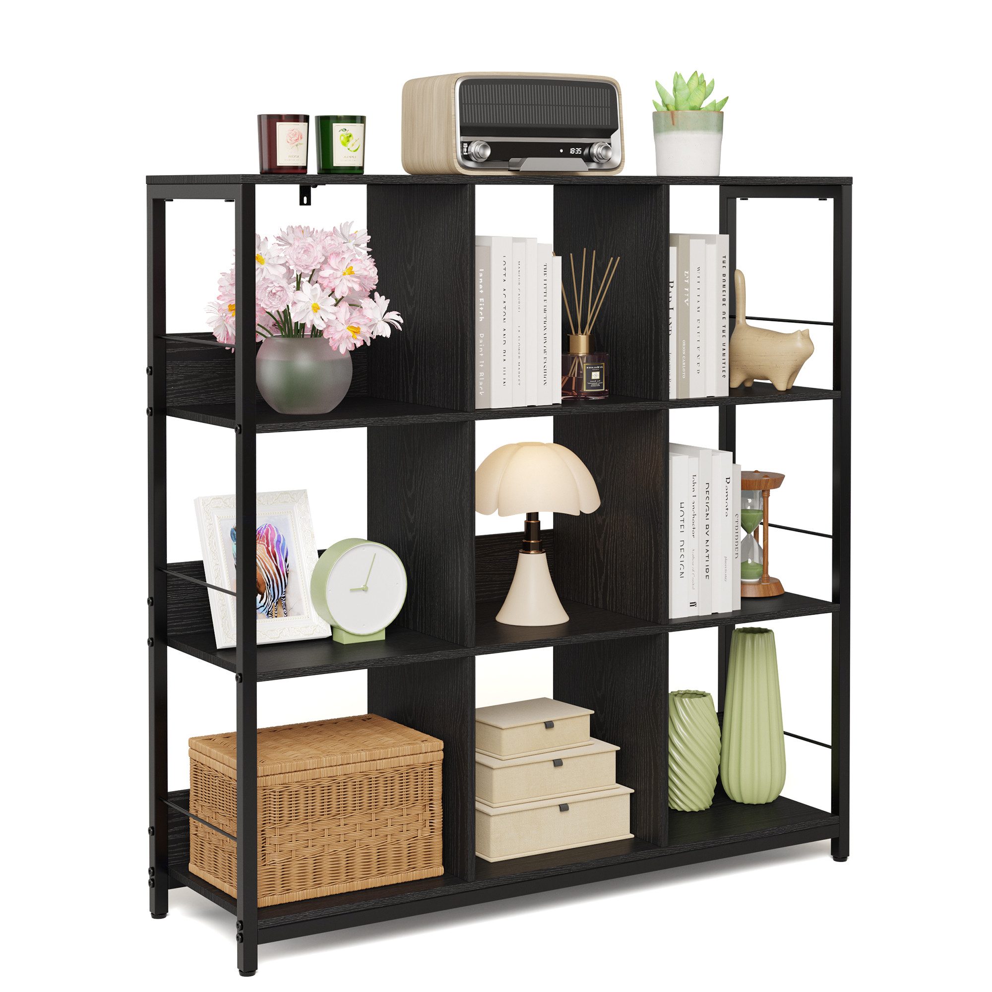 Bealife Bücherregal Aufbewahrungsregal Standregal mit 6/8/9 Fächern günstig online kaufen