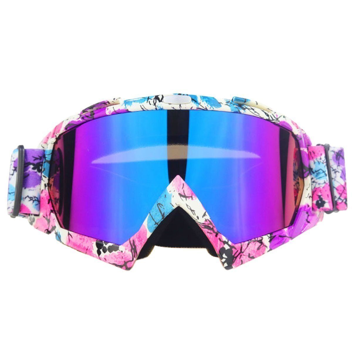 SRRINM Skibrille Snowboardbrille (1-St) Sportbrille, UV-Schutzbrille