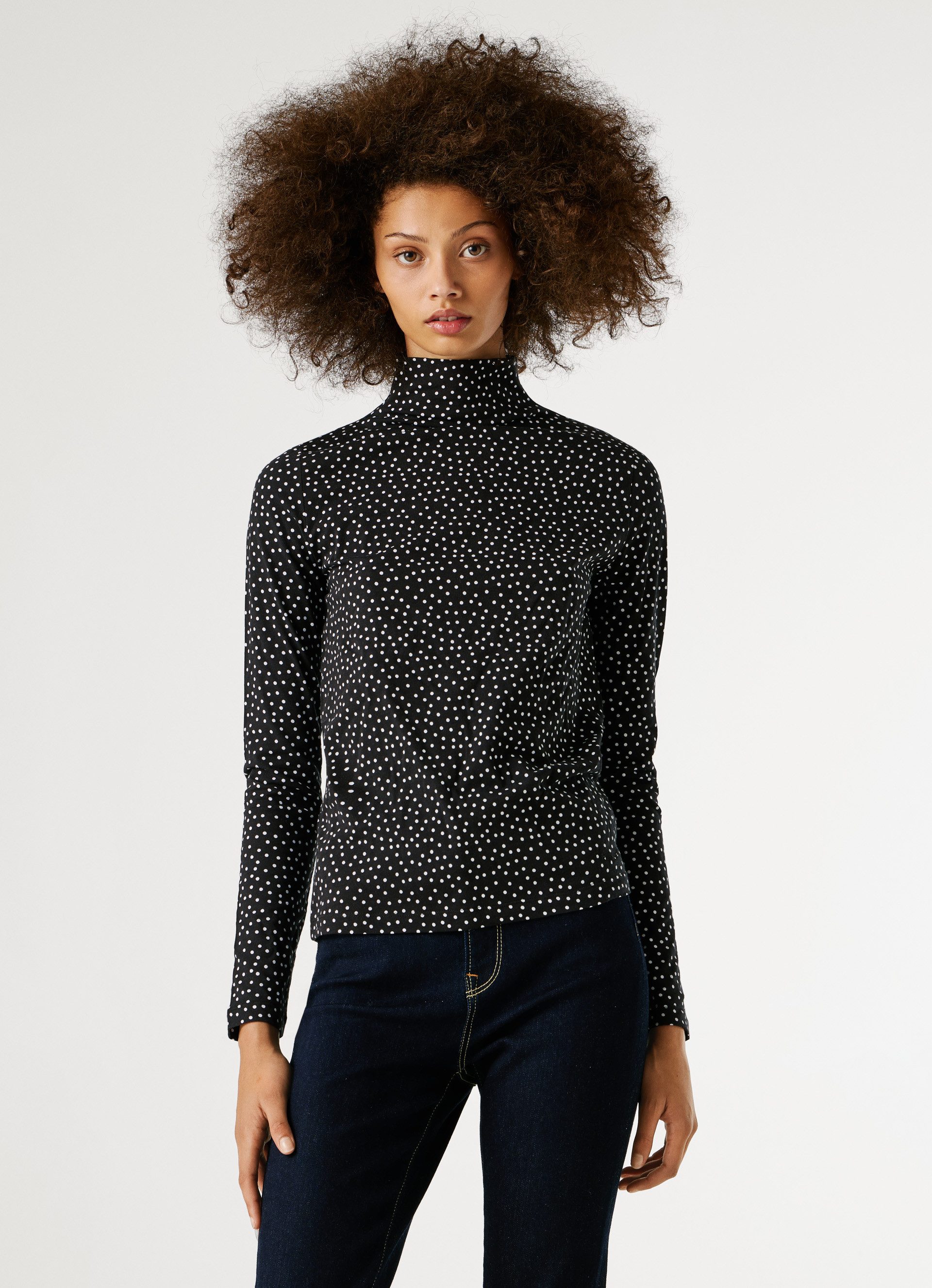 Pepe Jeans Langarmshirt BIBI mit Stehkragen