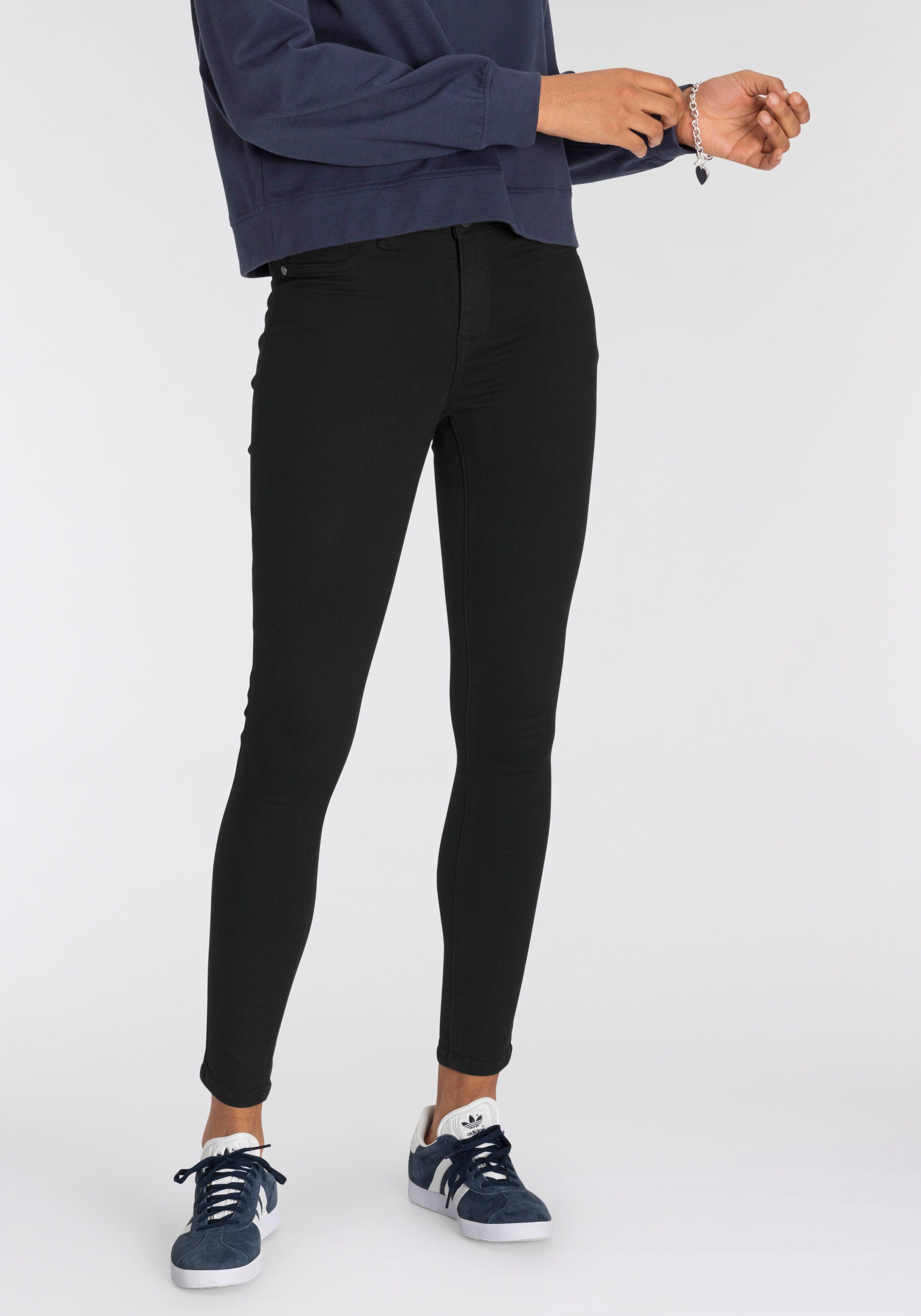 Arizona Skinny-fit-Jeans Ultra Stretch High Waist black-washed
