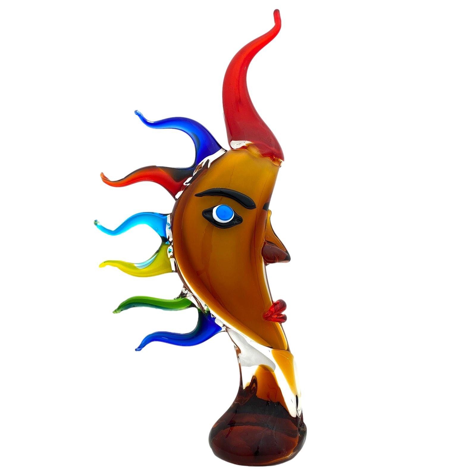 Dekofigur Figur Murano Glasobjekt Skulptur Aubaho Abstrakt Glasfigur im Antik-Stil Glas