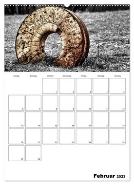 CALVENDO Wandkalender schwarz/weiß trifft farbe - DEIN TERMINKALENDER / Planer (Premium, hochwertiger DIN A2 Wandkalender 2023, Kunstdruck in Hochglanz)