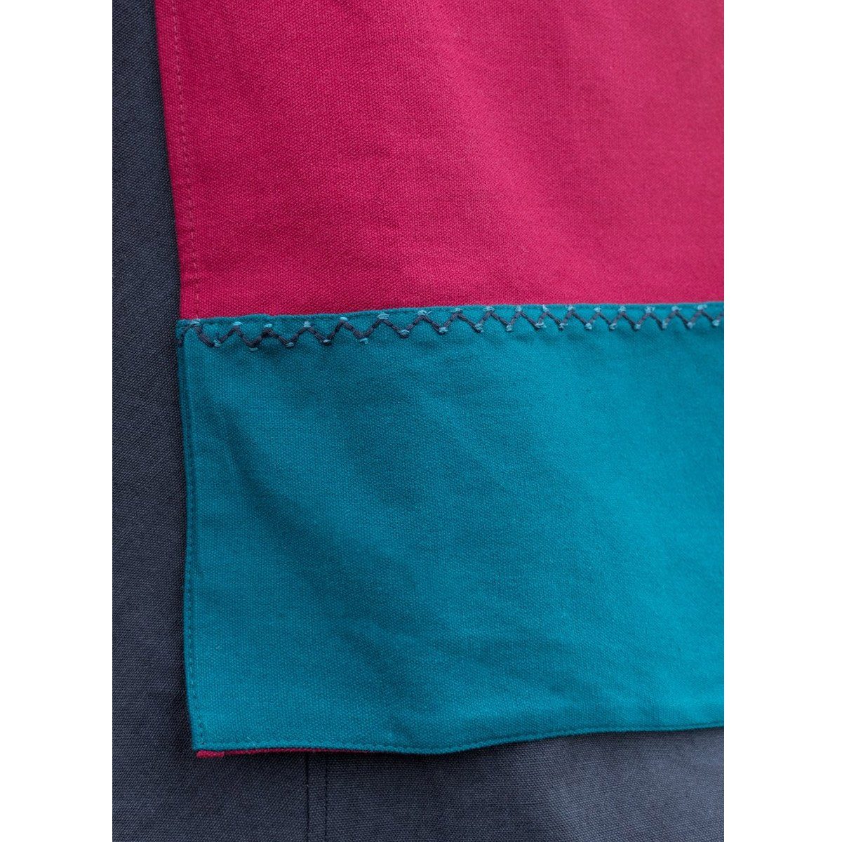 Battle Merchant Ritter-Kostüm Wikinger Überkleid mit Stickerei Rot S