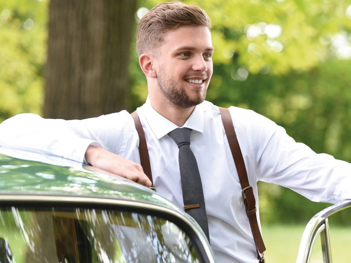 Sir Redman Krawatte "Denim" 6cm für Herren trendiger Casual Look in Denim, 6cm breit, 149cm lang