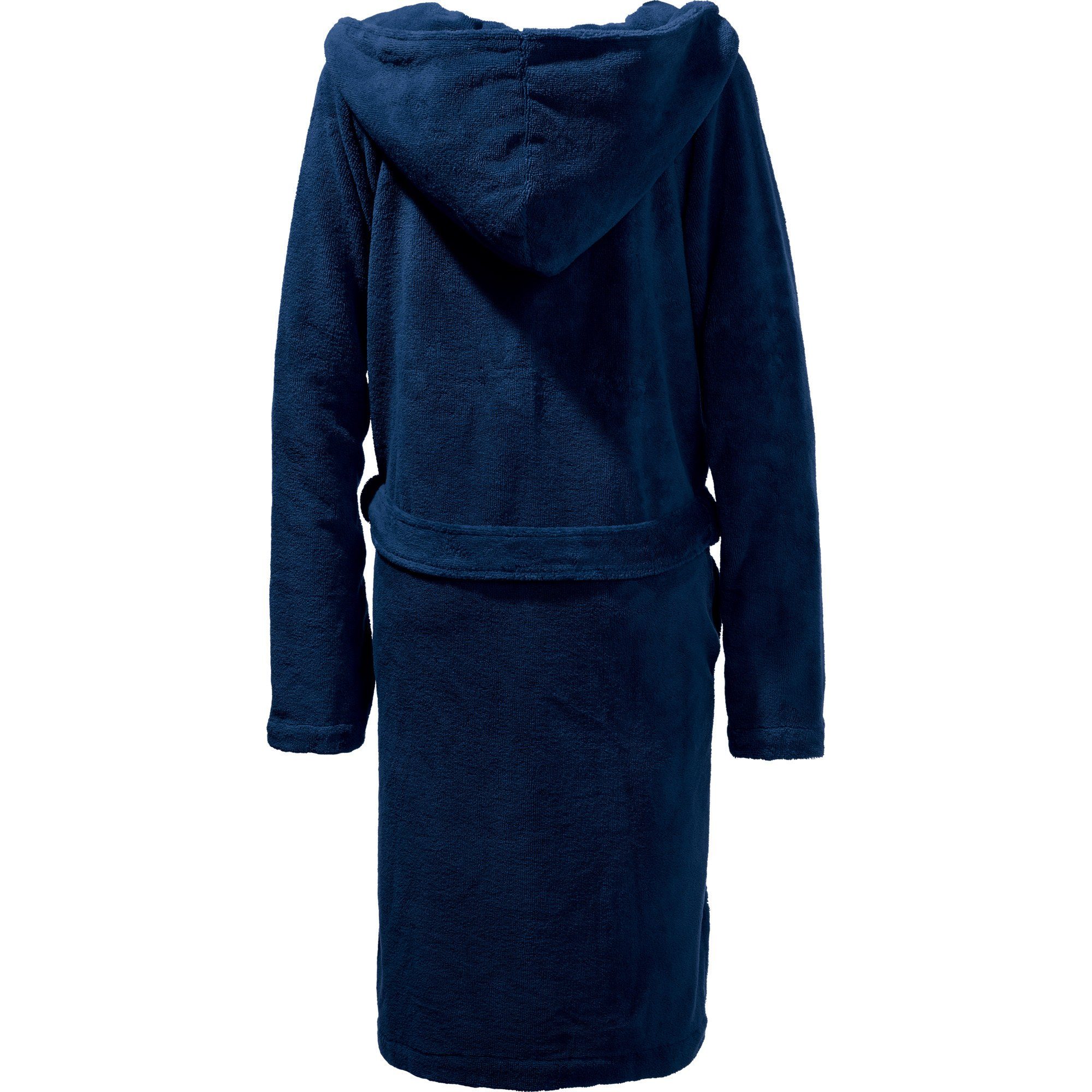 Erwin Müller Bademantel Velours Unisex-Bademantel "Balingen" mit Kapuze, Ku günstig online kaufen