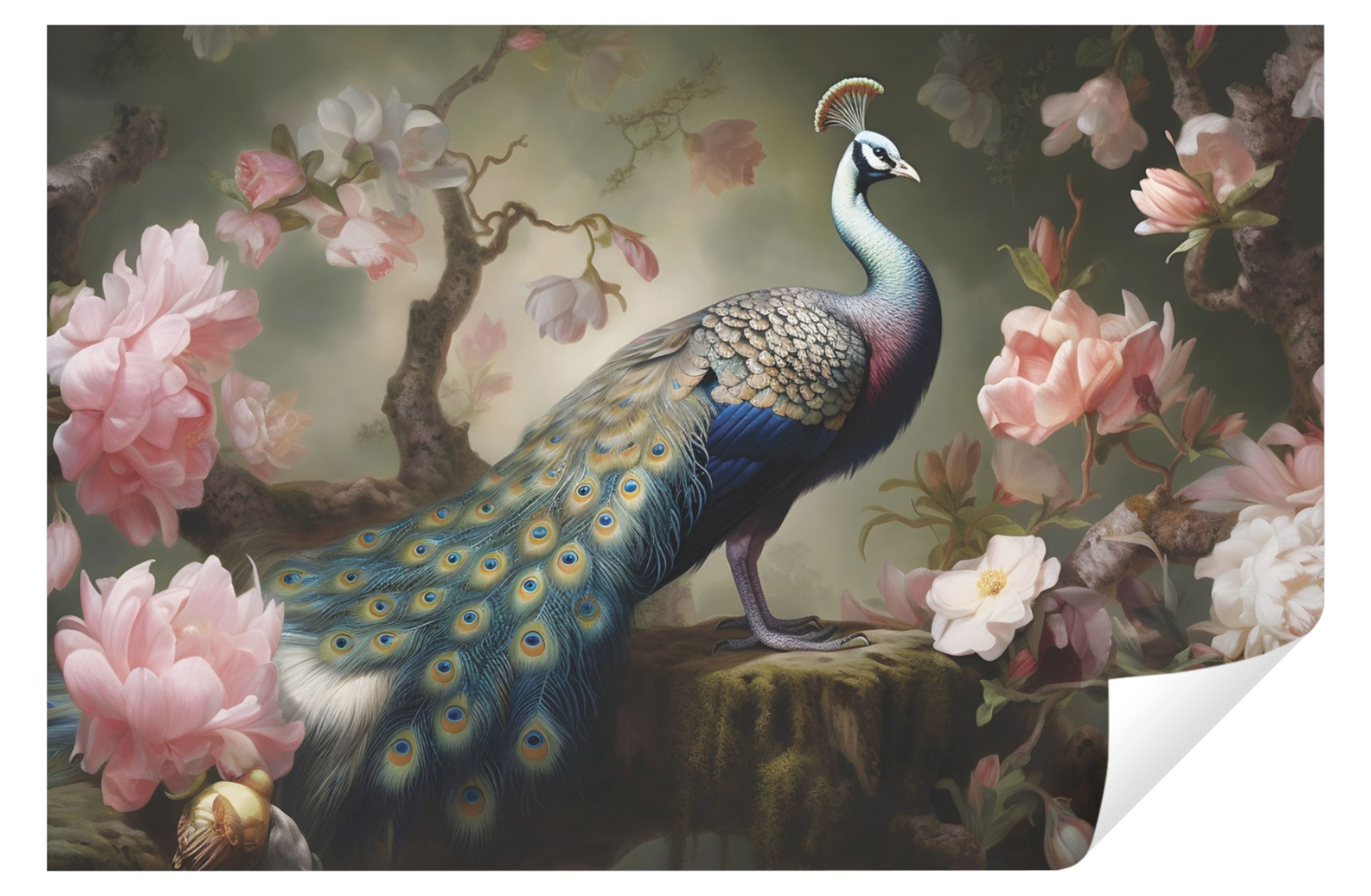 Wallarena Fototapete Pfau Vogel Vlies Tapete Wohnzimmer Schlafzimmer Wandta günstig online kaufen