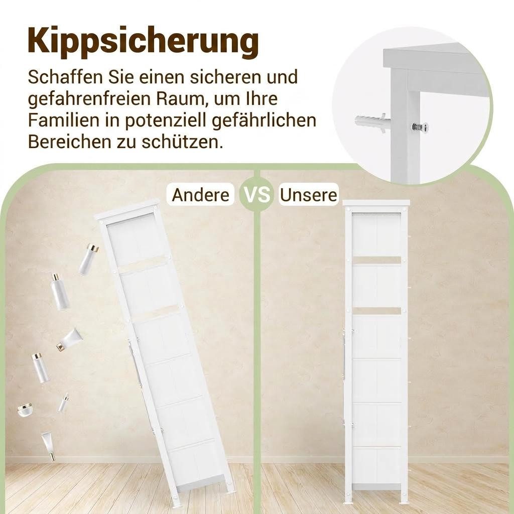 GarveeMore Kommode Aufbewahrungsschrank mit 16 Schubladen 103*30*130cm – Bild 3 von 5